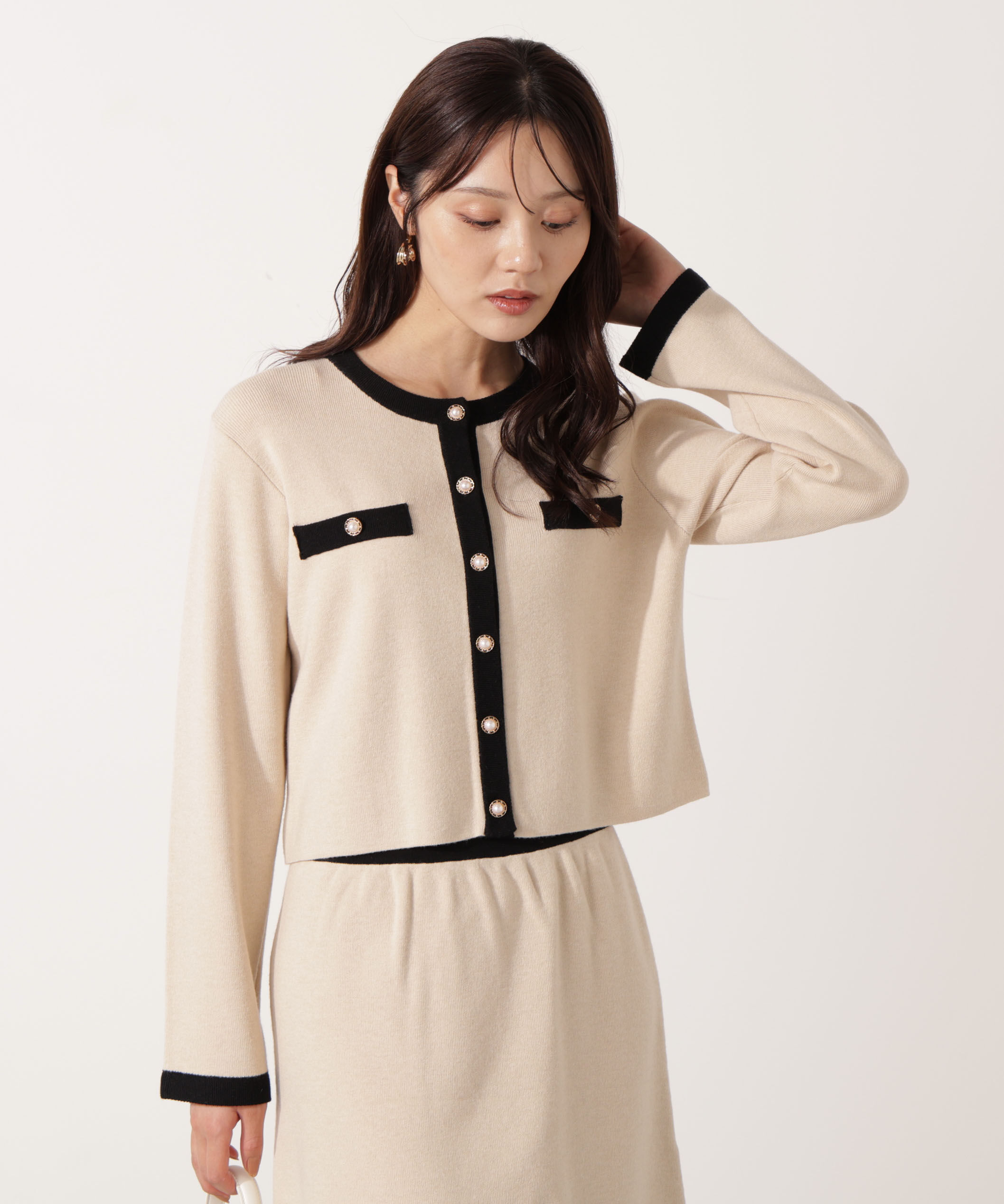 PROPORTION BODY DRESSING「ニットジャケット 25AW」|ニット・セーター|