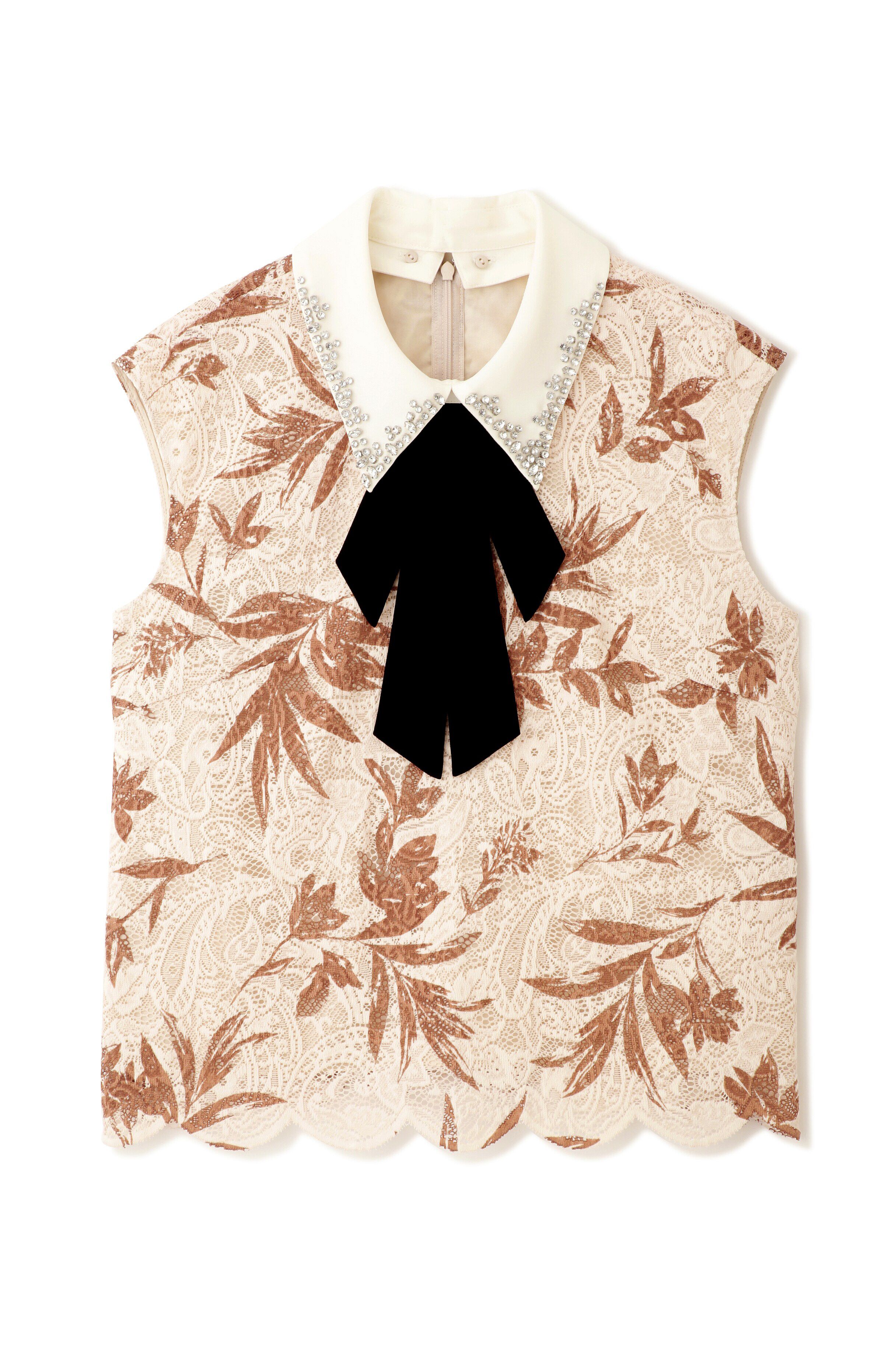  「[Lux Label]レースプリントブラウス」|シャツ・ブラウス|