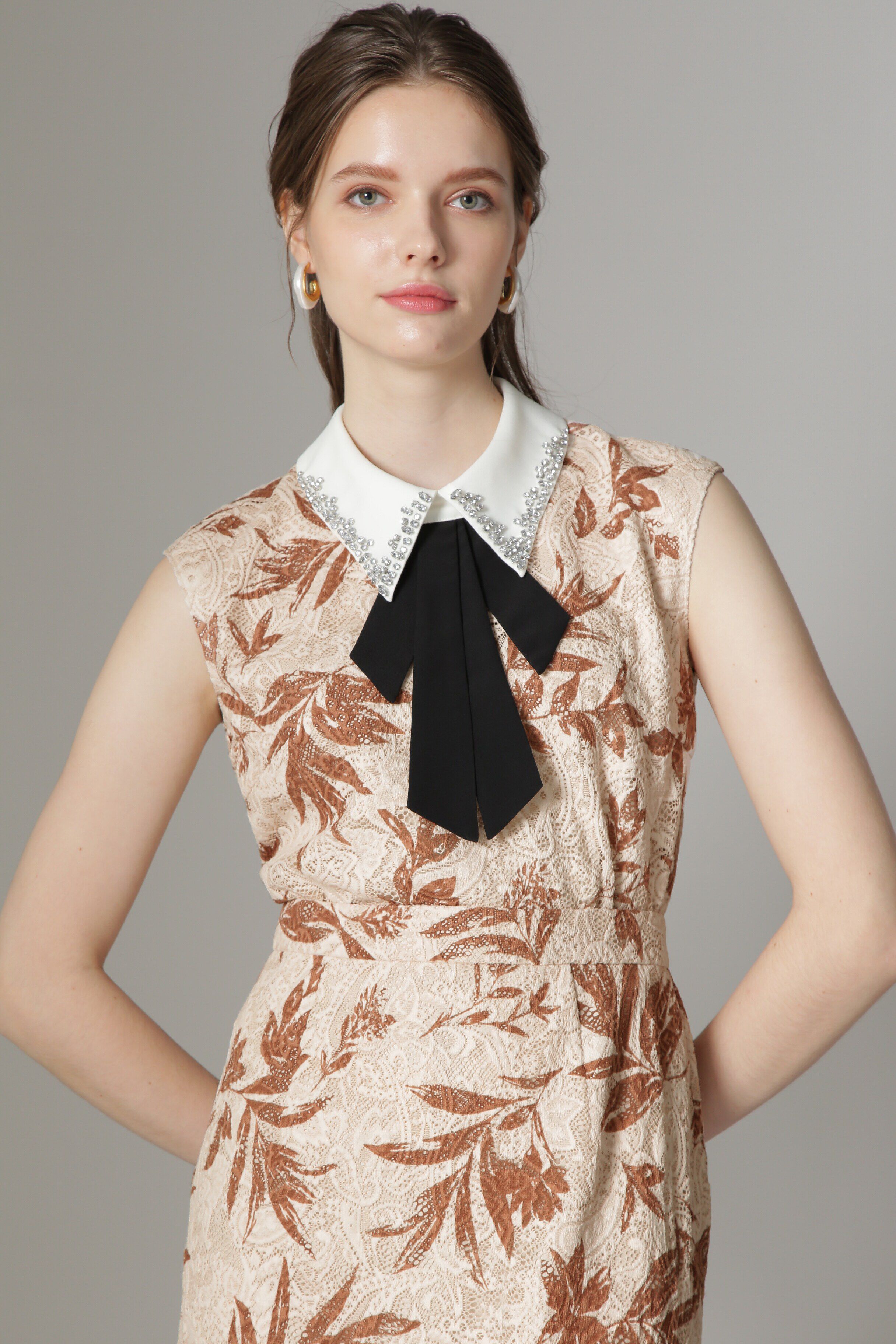  「[Lux Label]レースプリントブラウス」|シャツ・ブラウス|