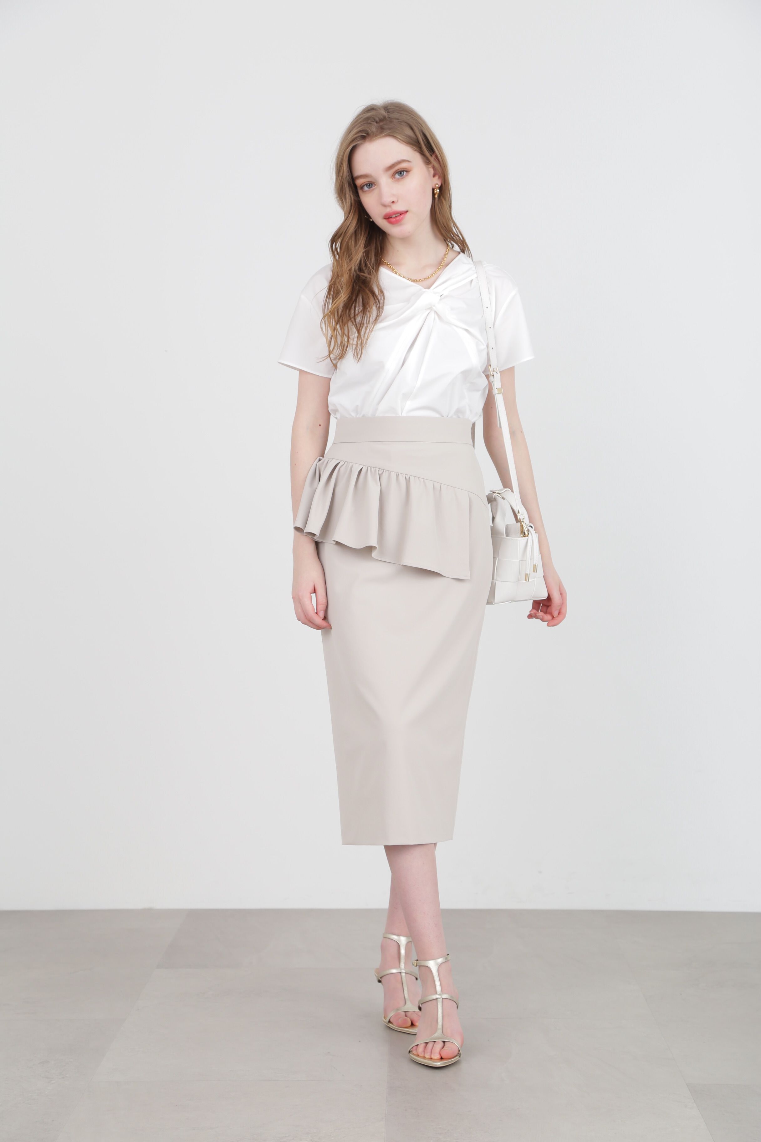  「◆アシンメトリーペプラムスカート」|スカート|