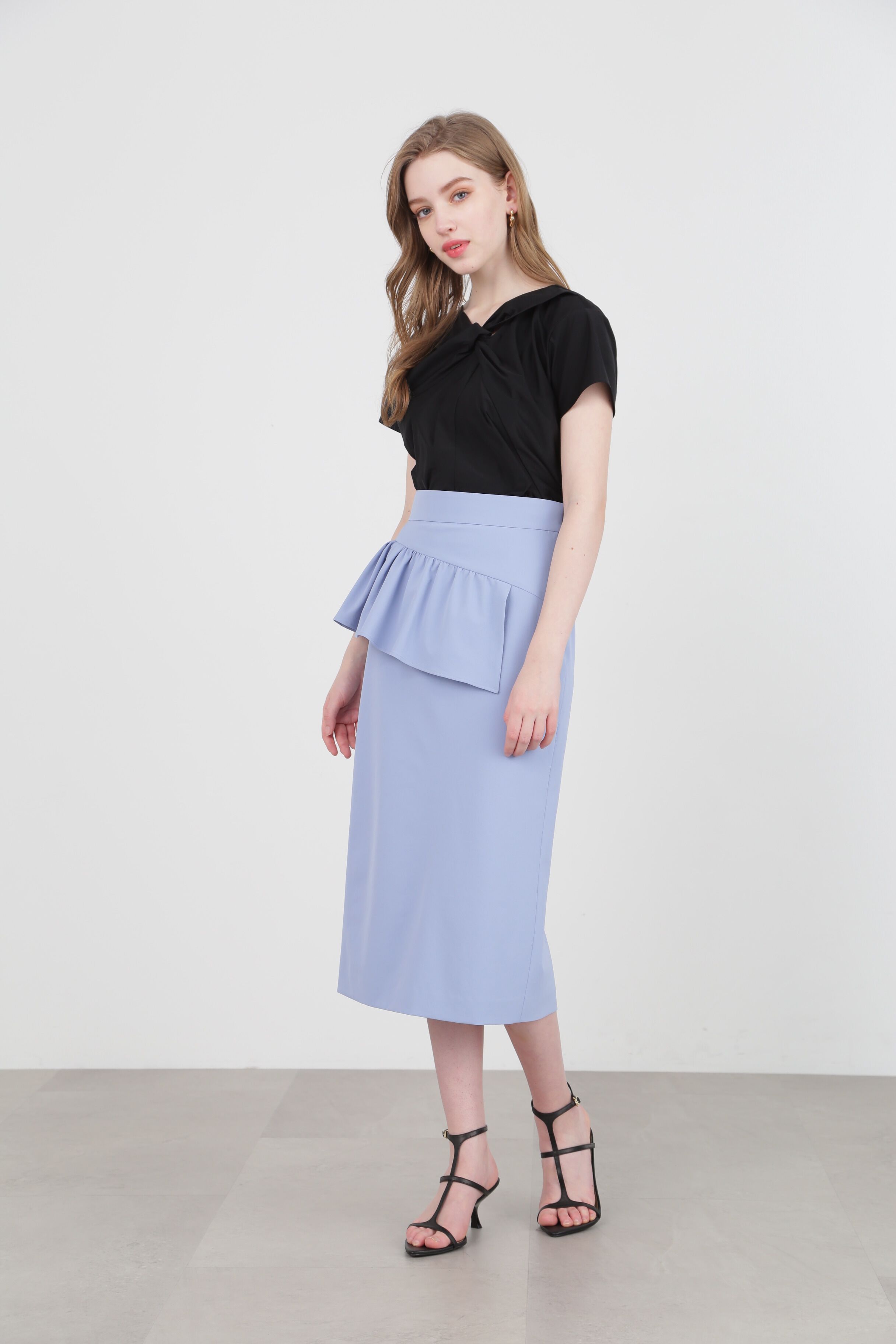  「◆アシンメトリーペプラムスカート」|スカート|