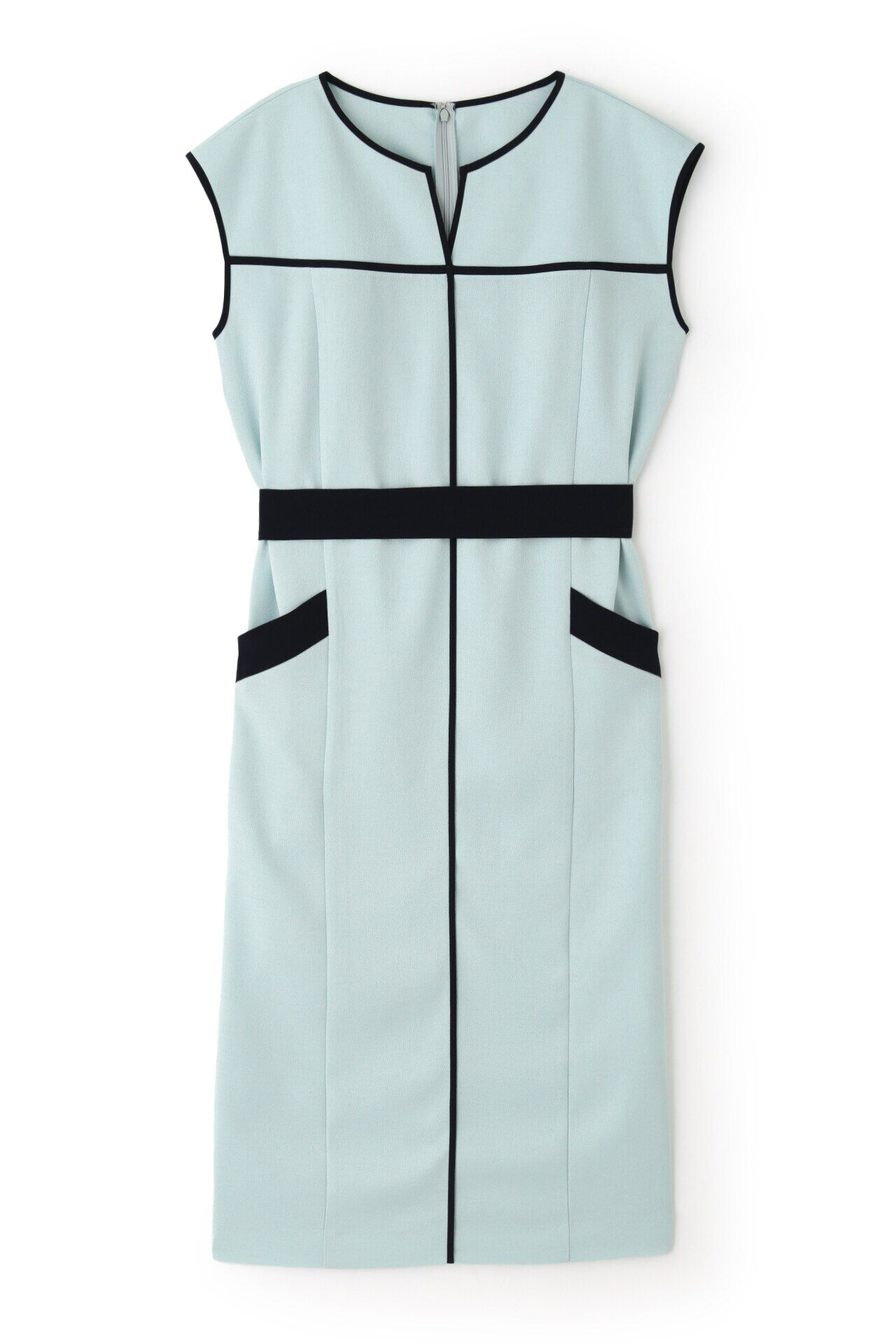  「◆バイカラーパイピングワンピース」|ワンピース|