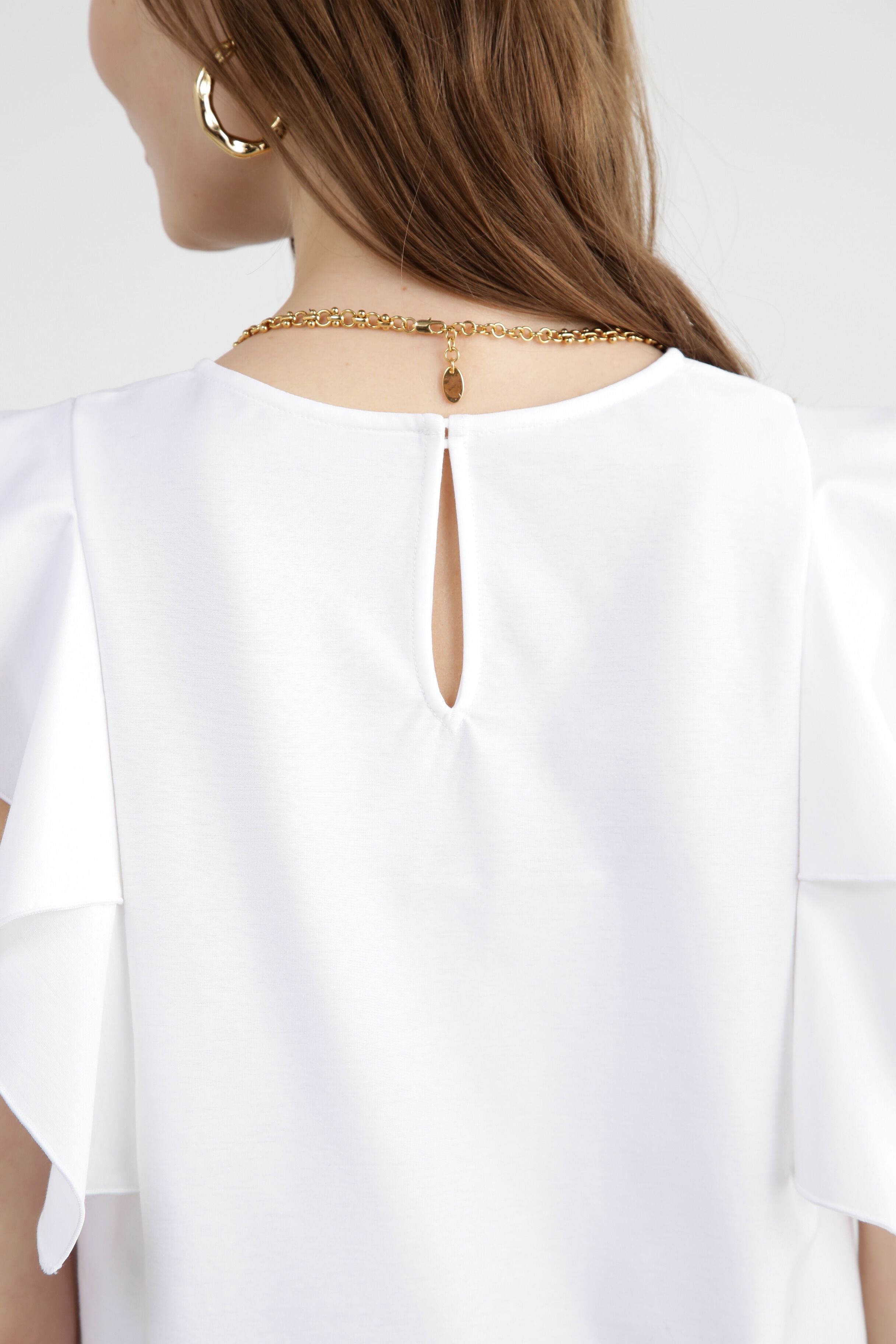  「◆フラットジャージーVネックカットソー」|Tシャツ・カットソー|