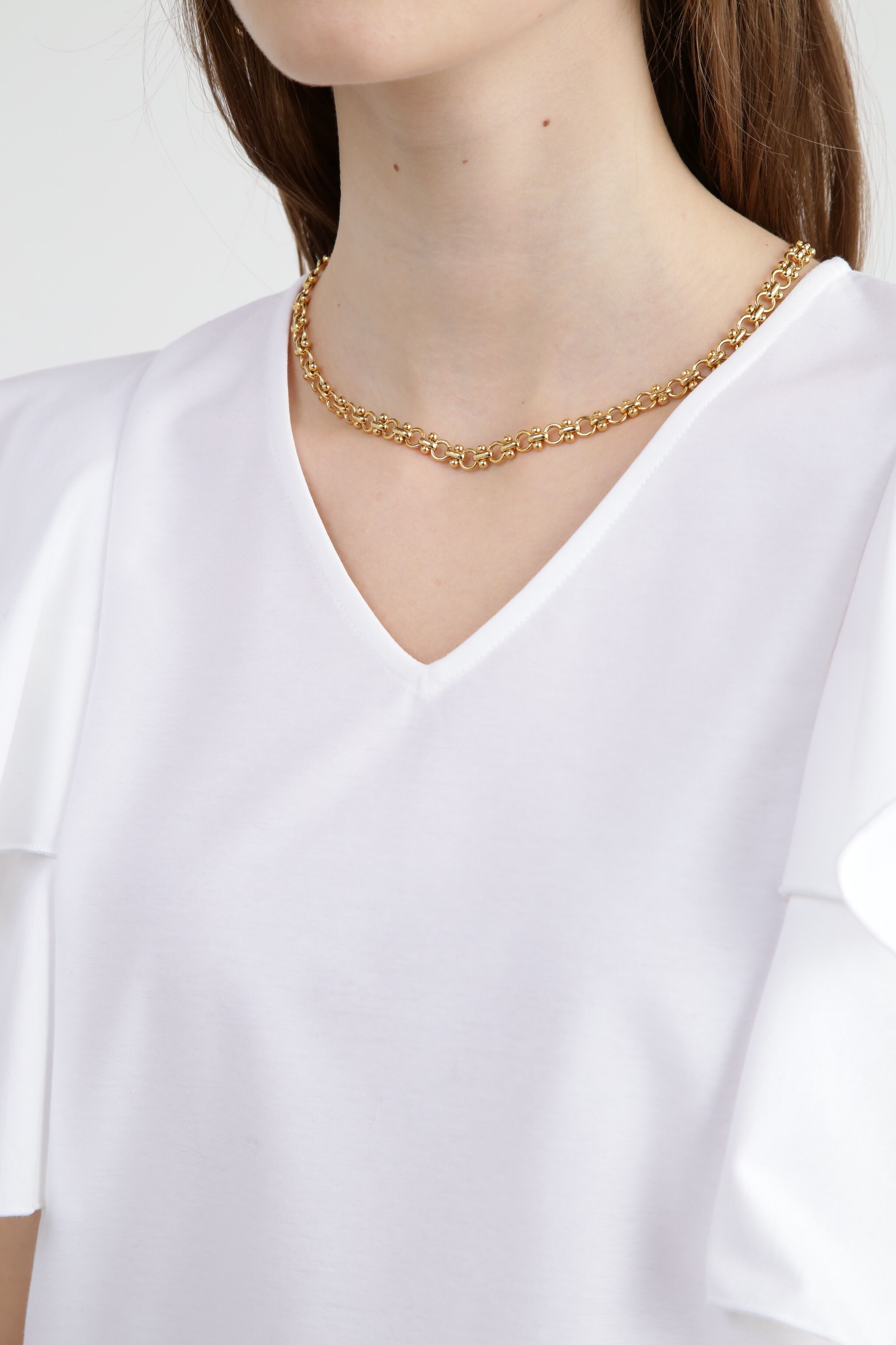  「◆フラットジャージーVネックカットソー」|Tシャツ・カットソー|