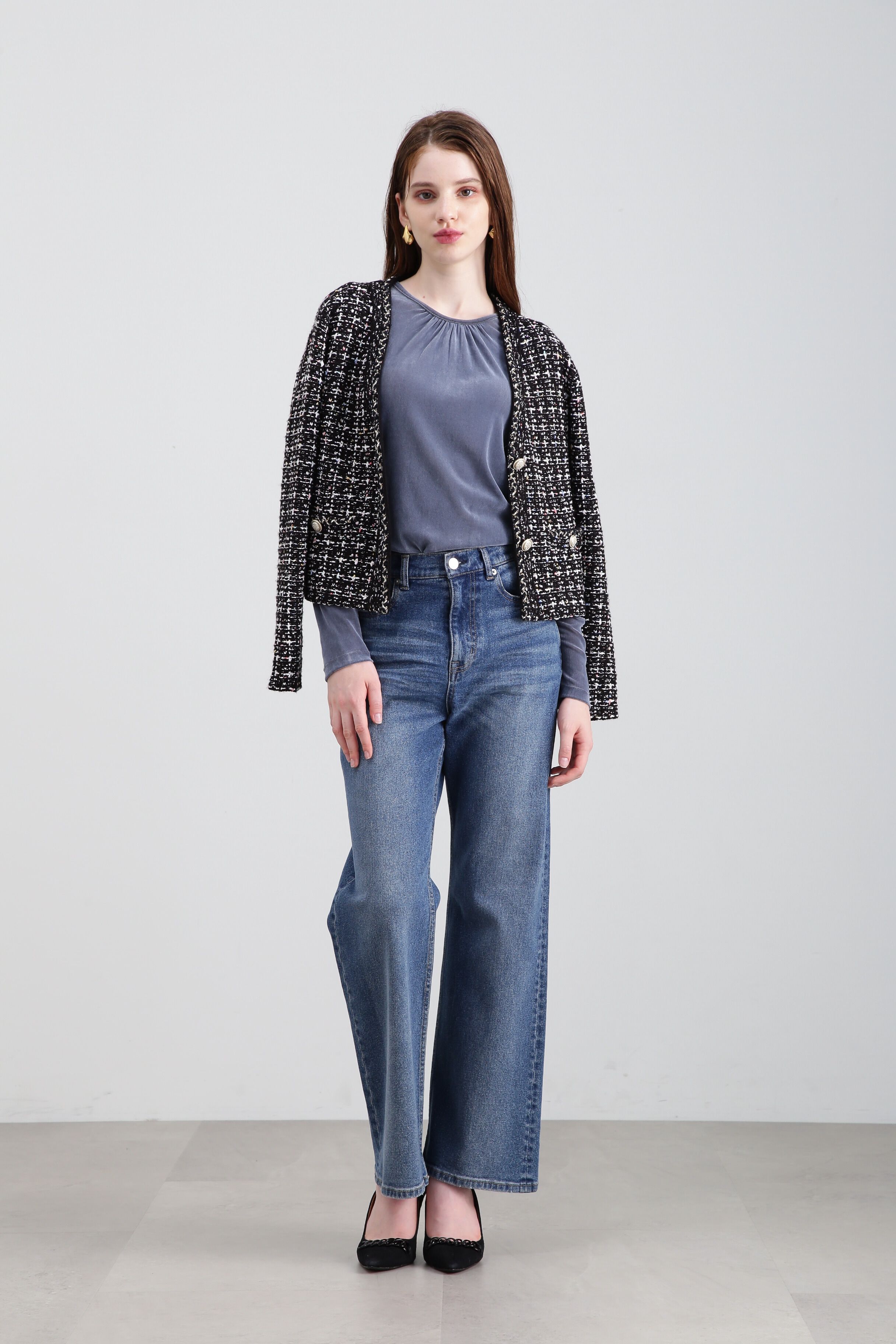  「◆チュールフロッキーパフスリーブプルオーバー」|Tシャツ・カットソー|