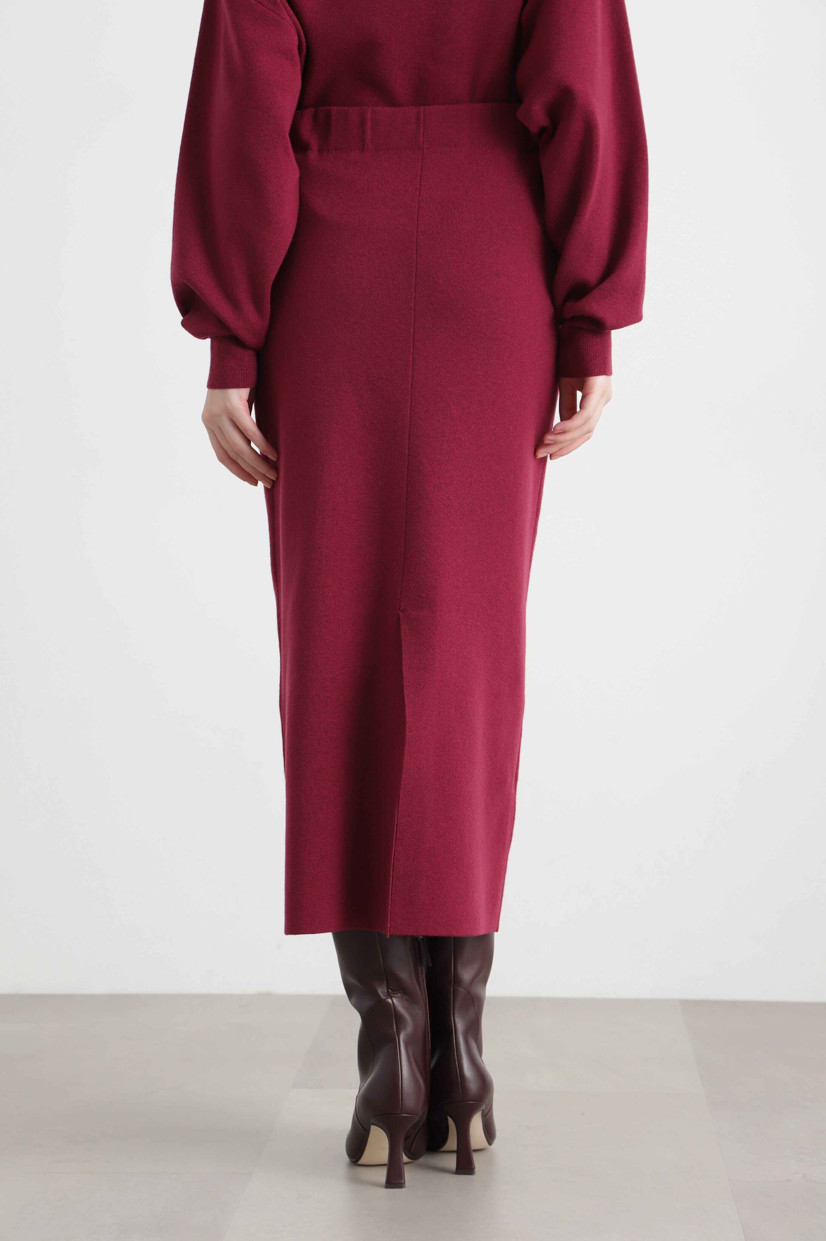  「バックベンツニットスカート」|スカート|