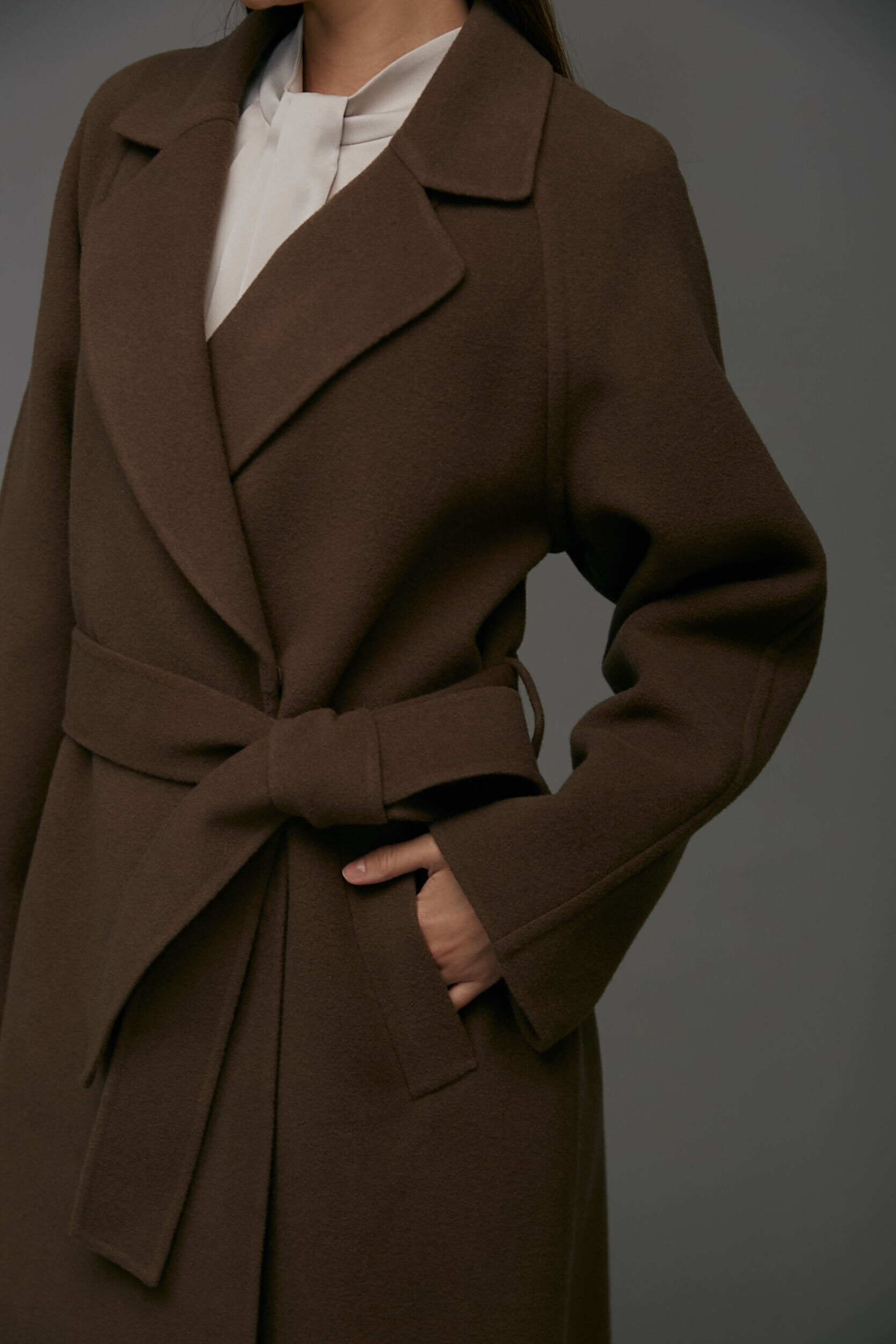  「ストール付きベルテッドリバーコート」|その他|