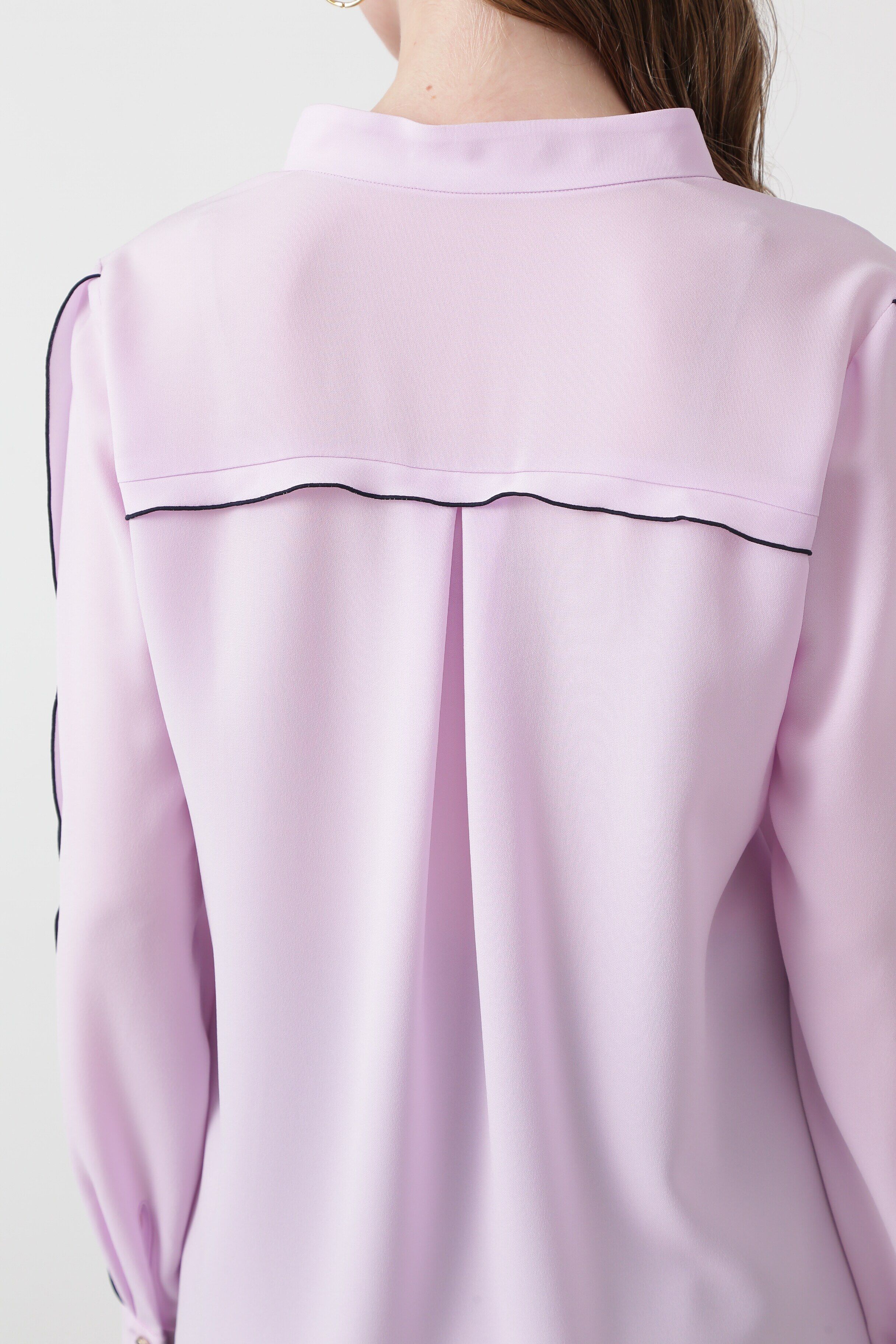  「◆バイカラーラインブラウス」|シャツ・ブラウス|