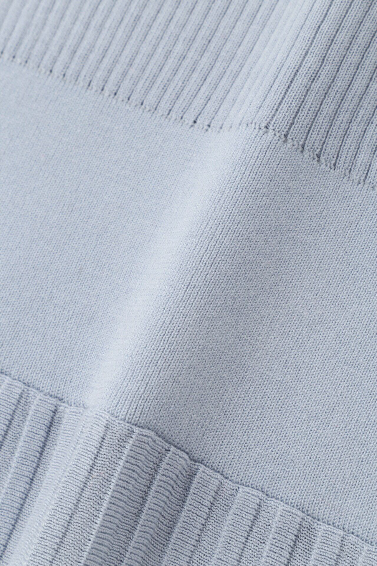  「◆シアーコンビフレアーニットワンピース」|ワンピース|