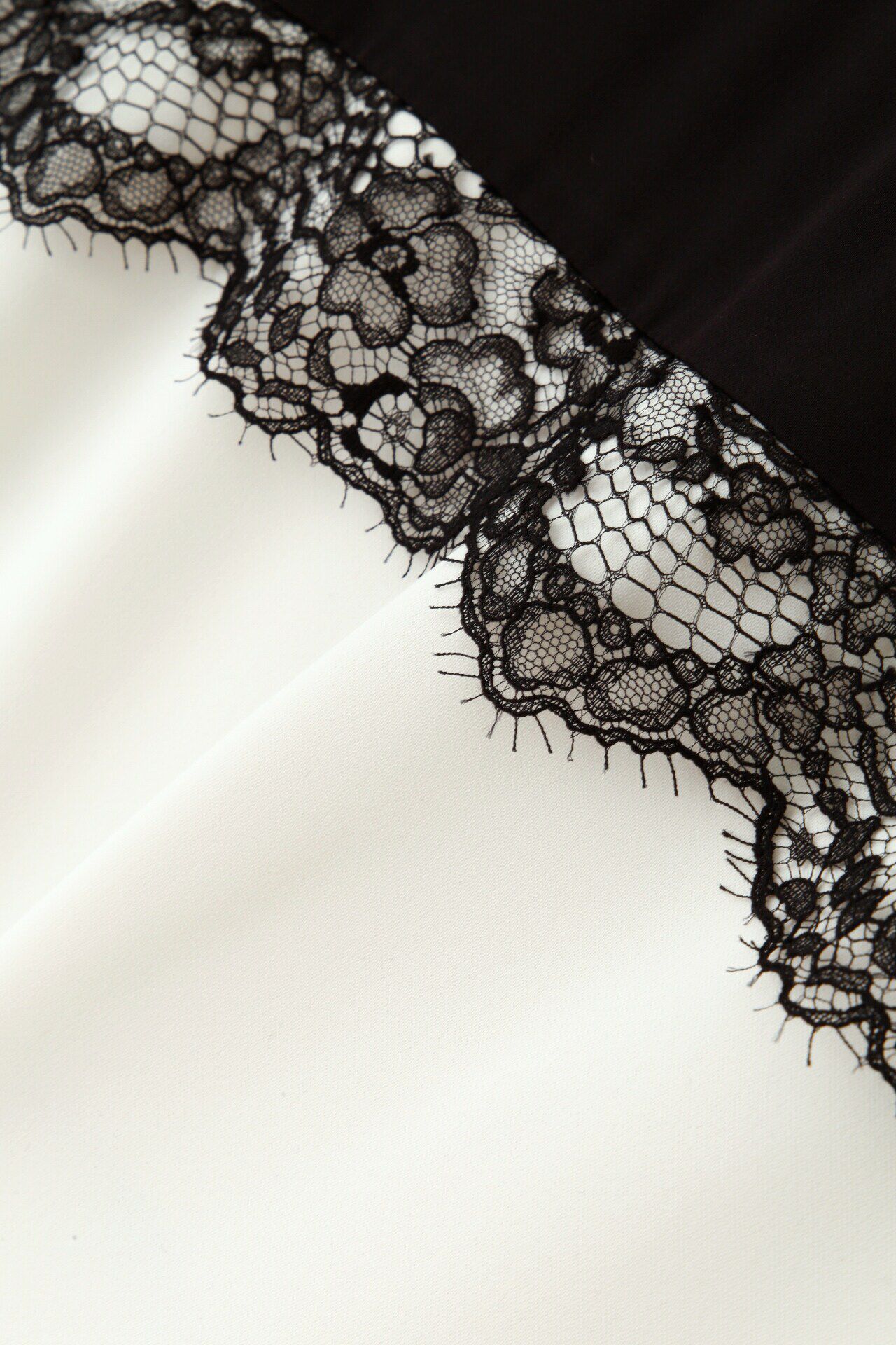  「◆バイカラーレースコンビブラウス」|シャツ・ブラウス|