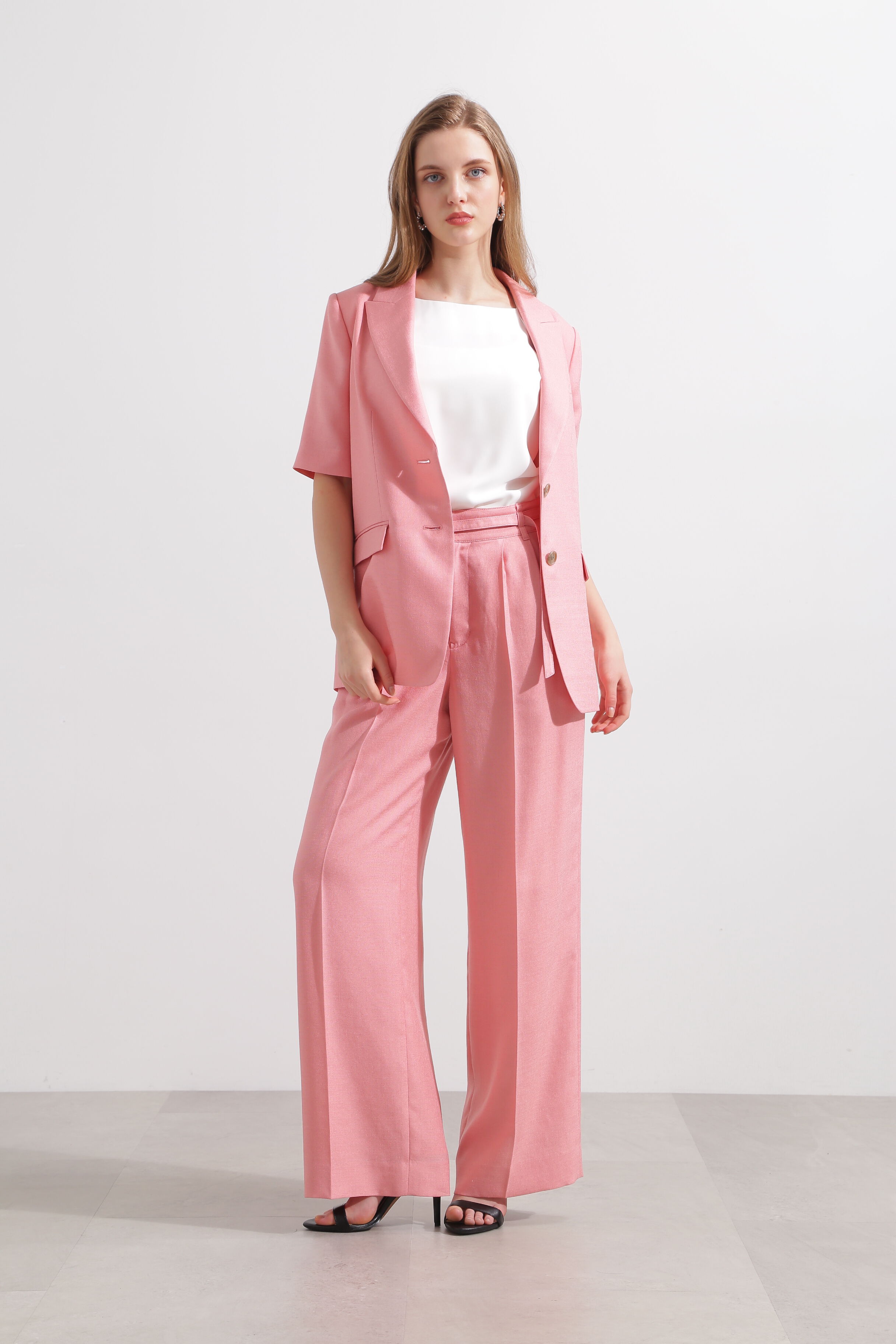  「◆スリムベルト付きワイドパンツ」|その他|