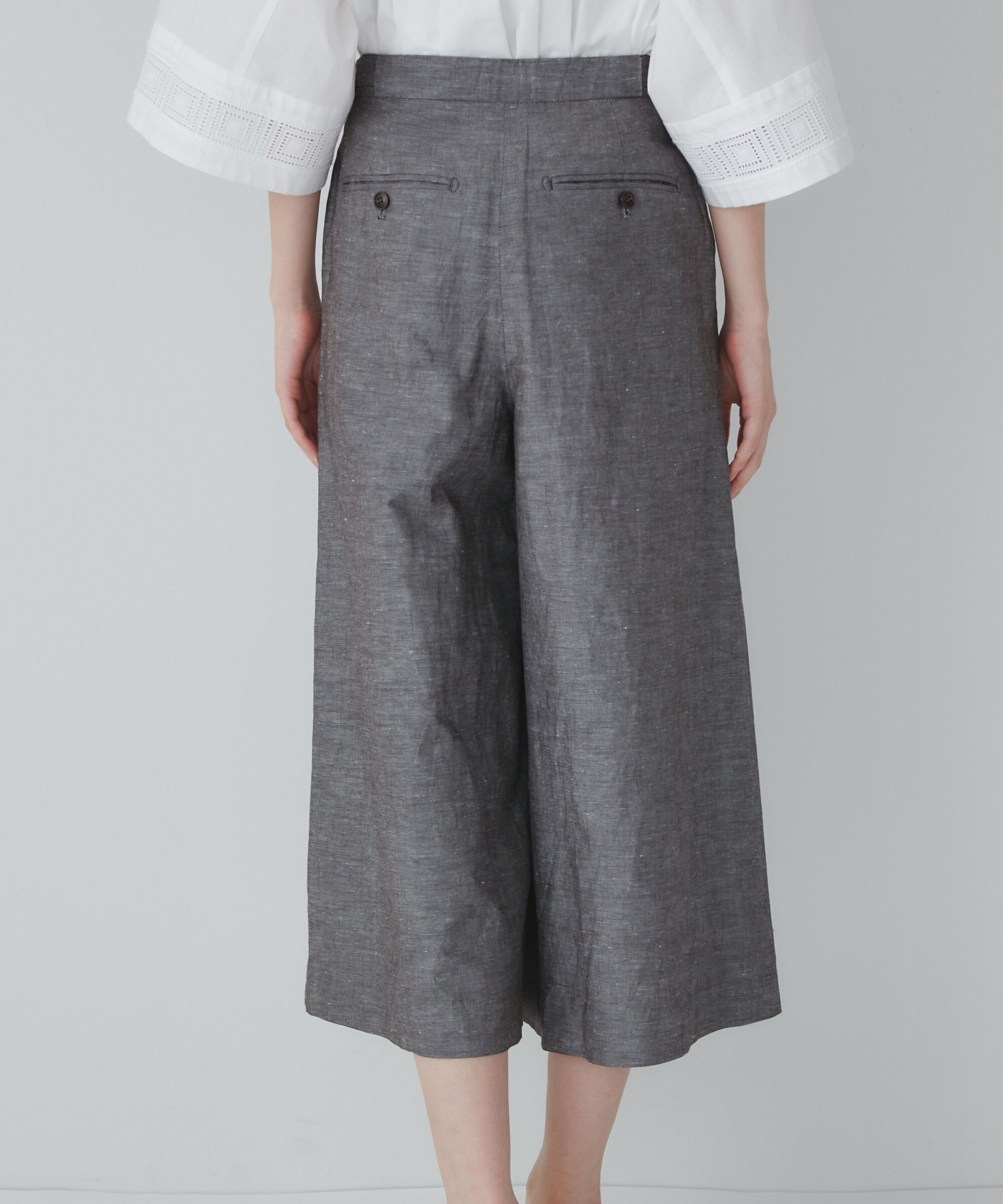  「◆綿麻シャンブレースカーチョ」|スカート|