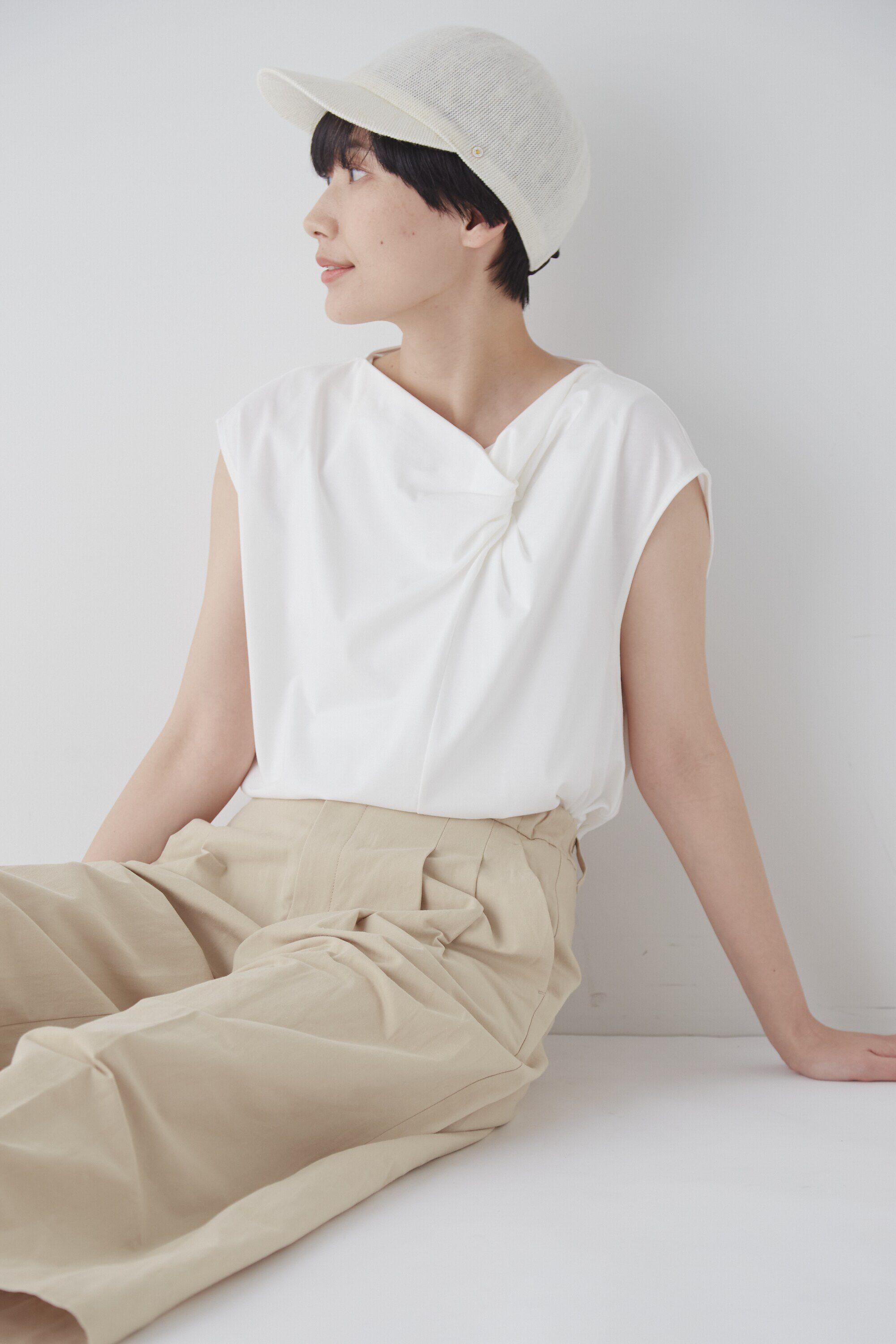  「◆ツイストネックプルオーバー」|Tシャツ・カットソー|