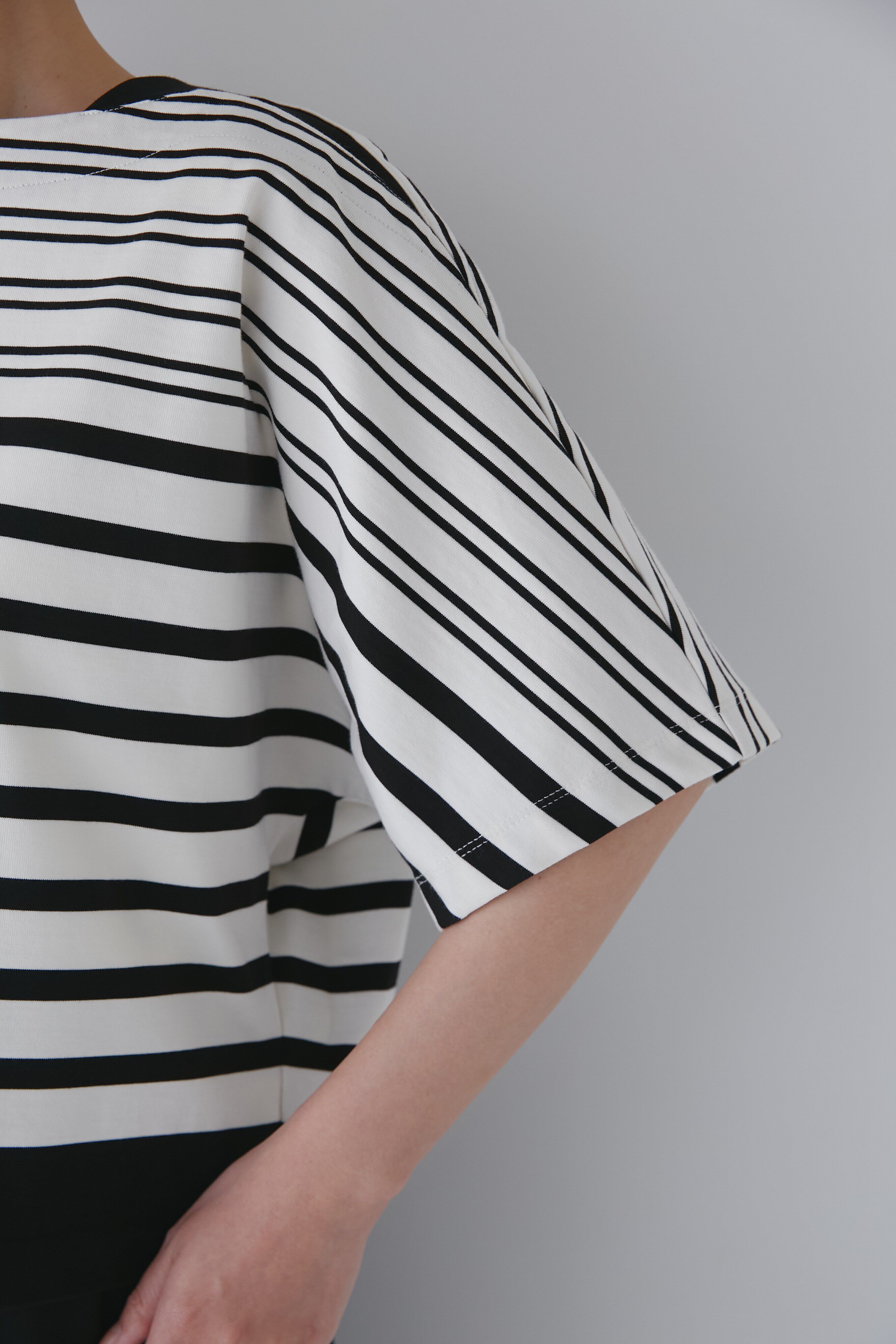  「天竺パネルボーダープルオーバー」|Tシャツ・カットソー|