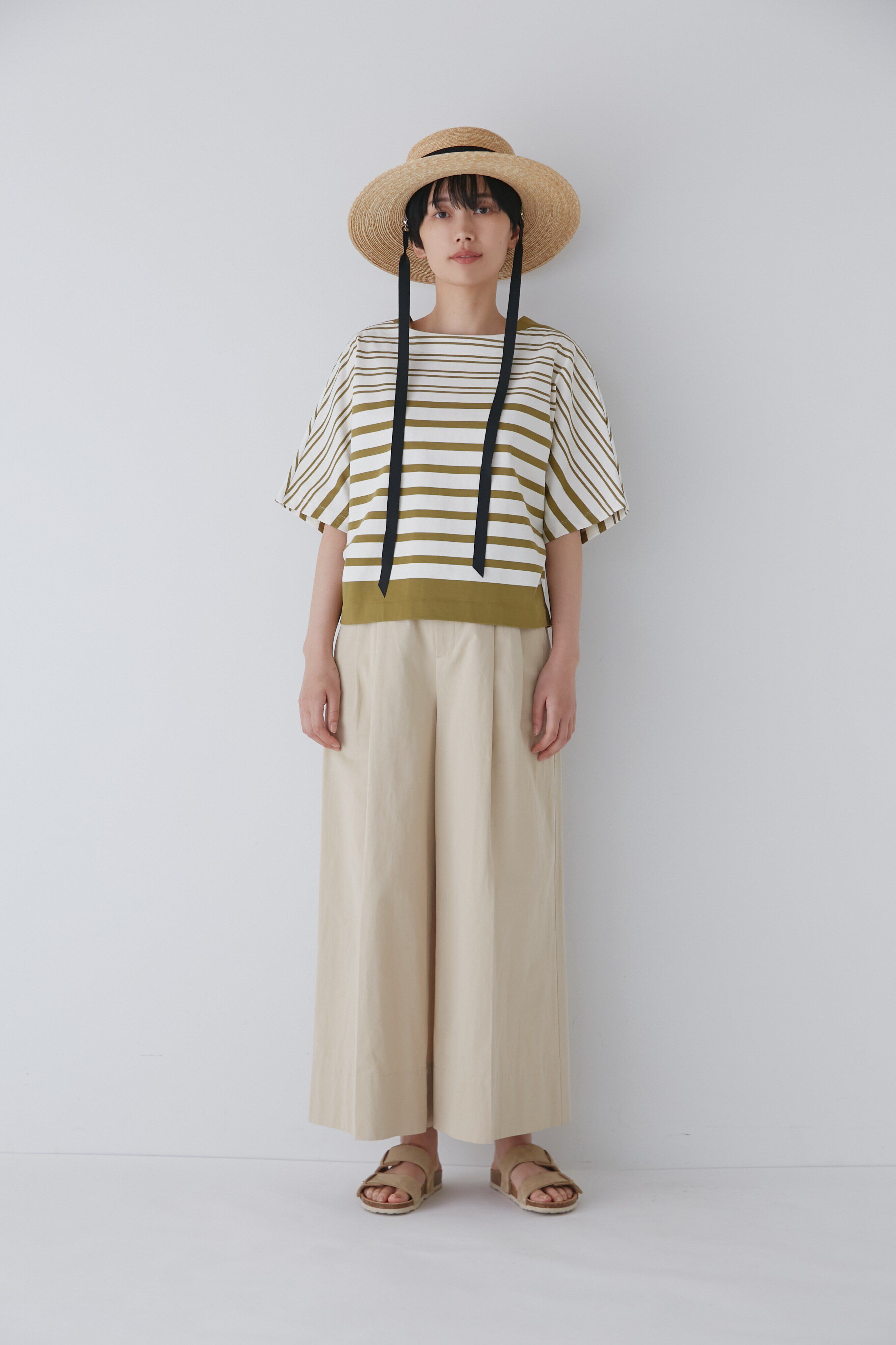  「天竺パネルボーダープルオーバー」|Tシャツ・カットソー|