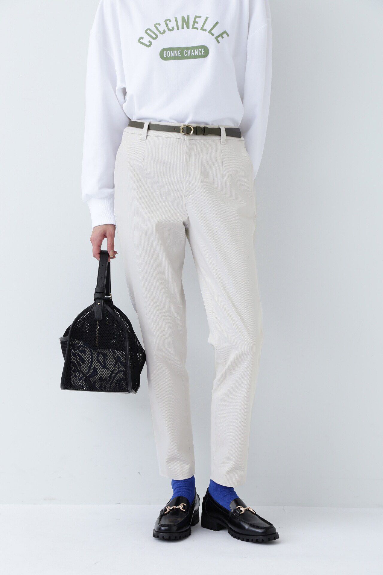  「◆ピケストレッチパンツ」|その他|Lグレー