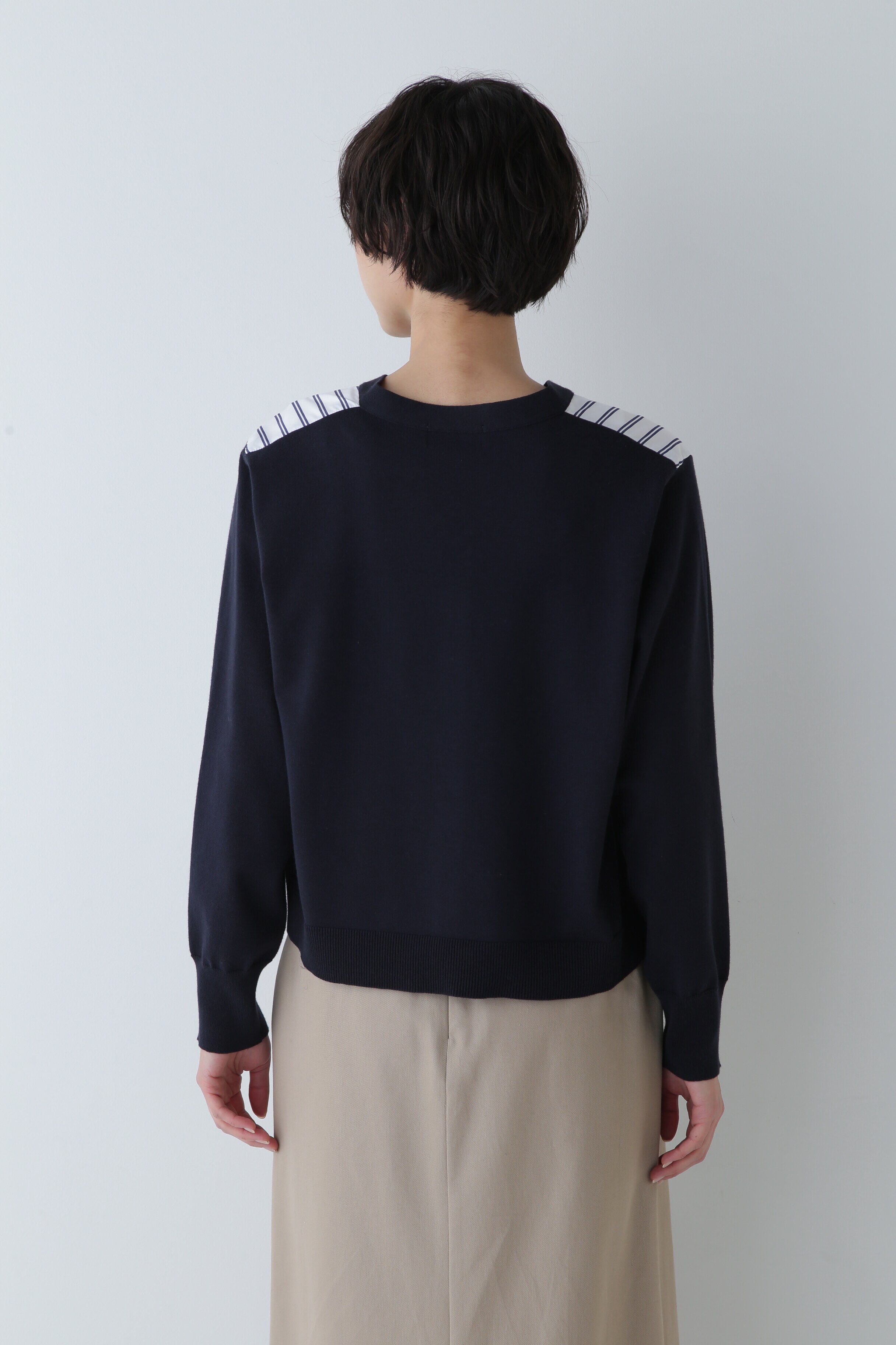  「◆布帛コンビニットカーディガン」|ニット・セーター|