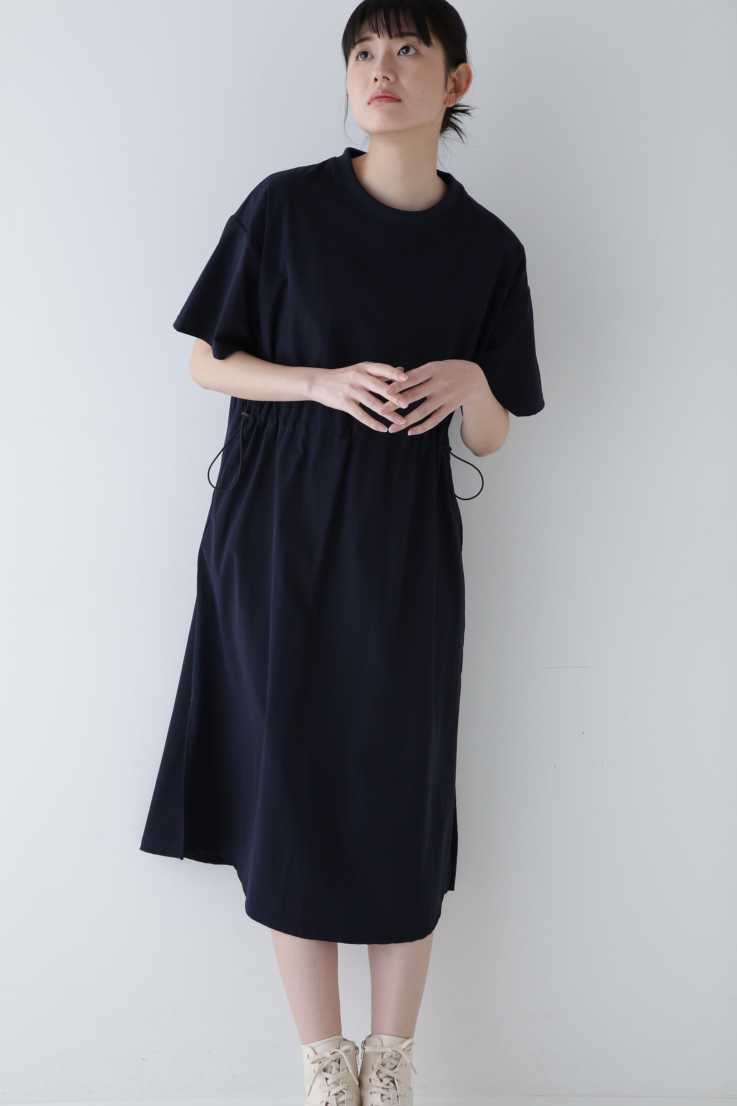  「◆　Ｔシャツワンピース」|ワンピース|ネイビー