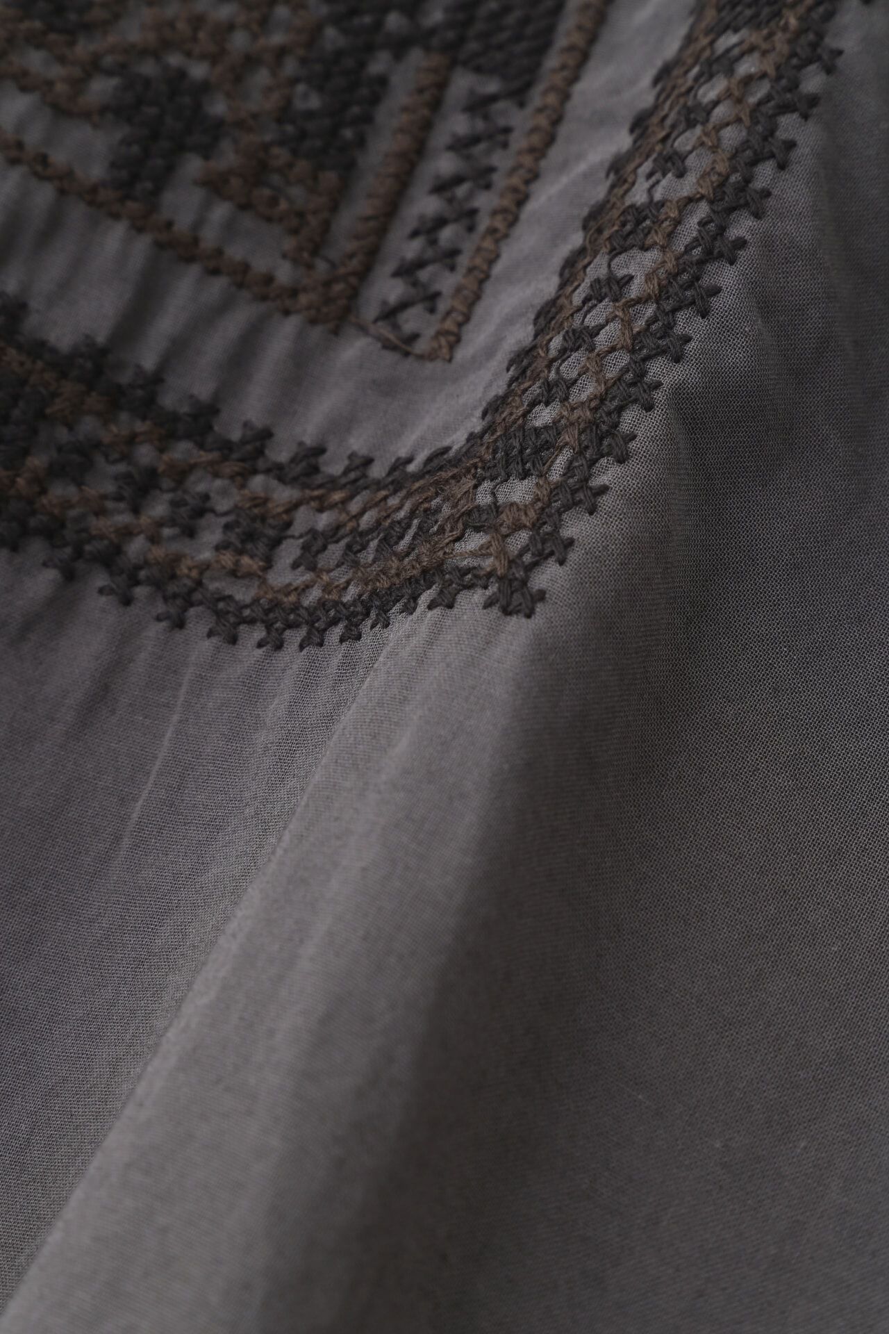  「◆インド刺繍コットンボイルブラウス」|シャツ・ブラウス|