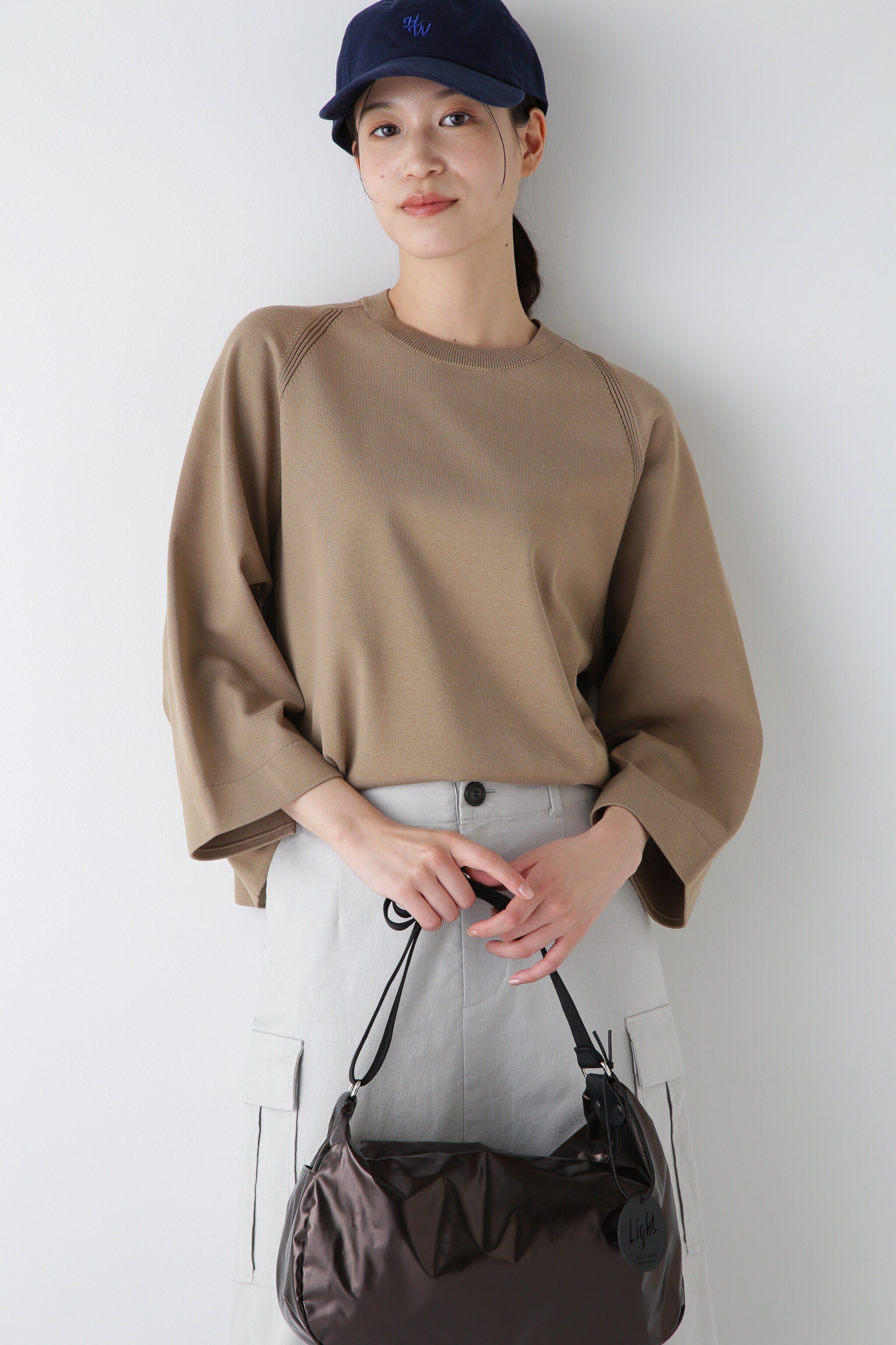  「◆オーガニックコットンプルオーバー」|ニット・セーター|ベージュ