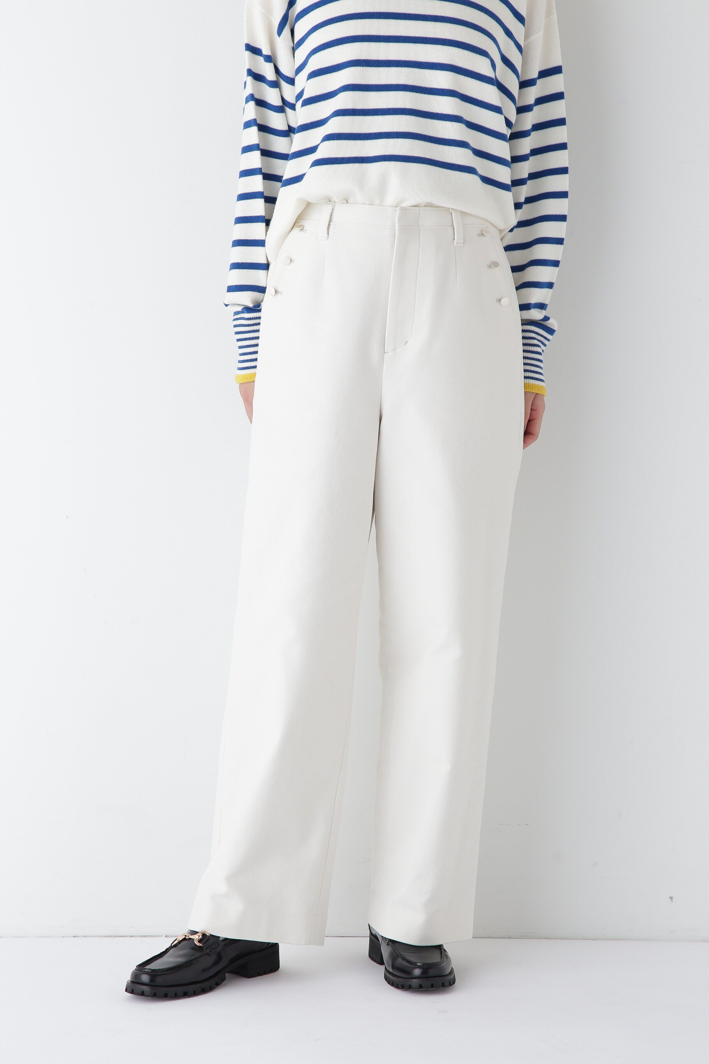  「◆リクライドクロスマリン風セミワイドパンツ」|その他|エクリュ1