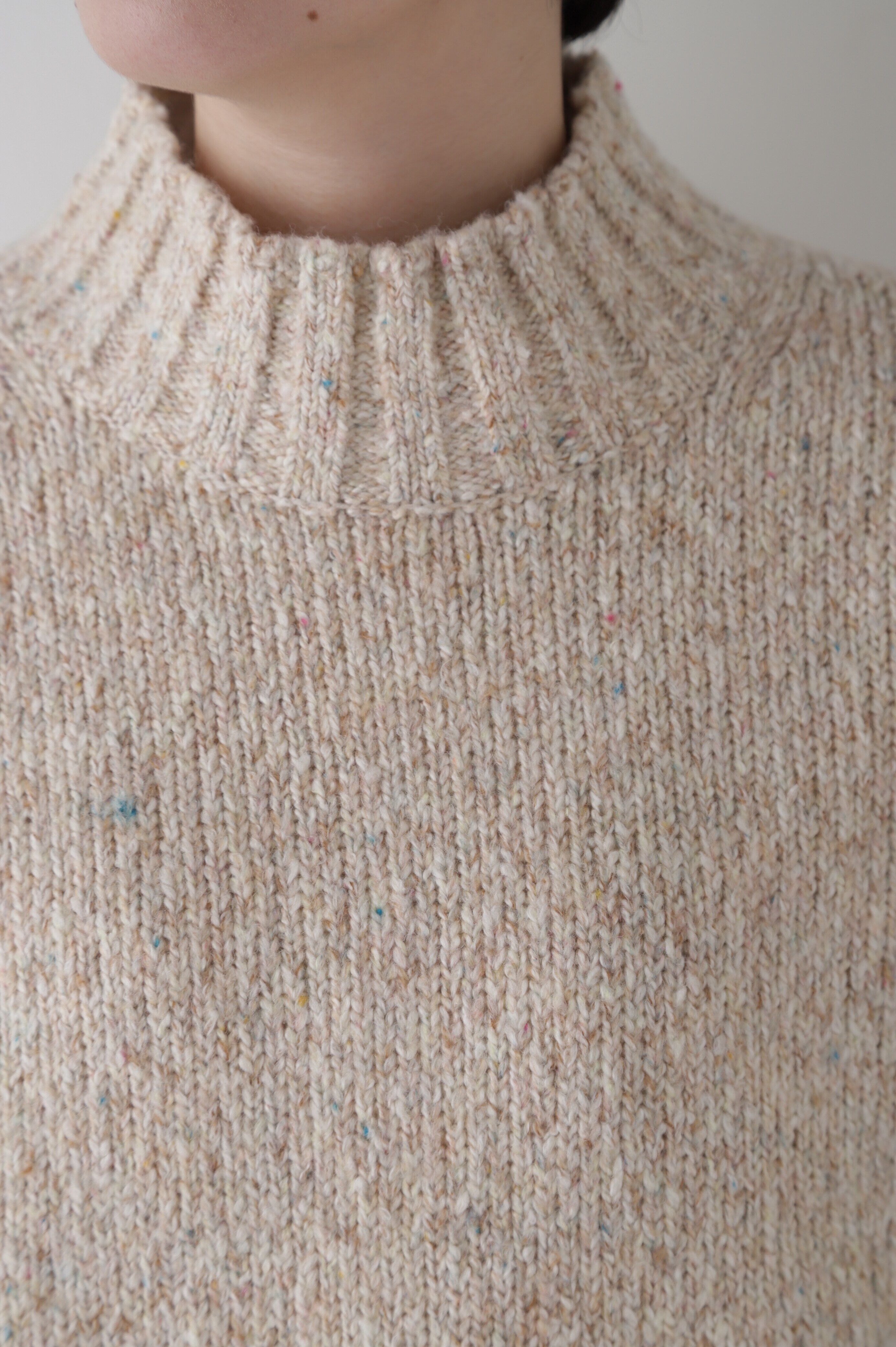  「◆【ウォッシャブル】ＭＩＸヤーンハイネックプルオーバー」|ニット・セーター|