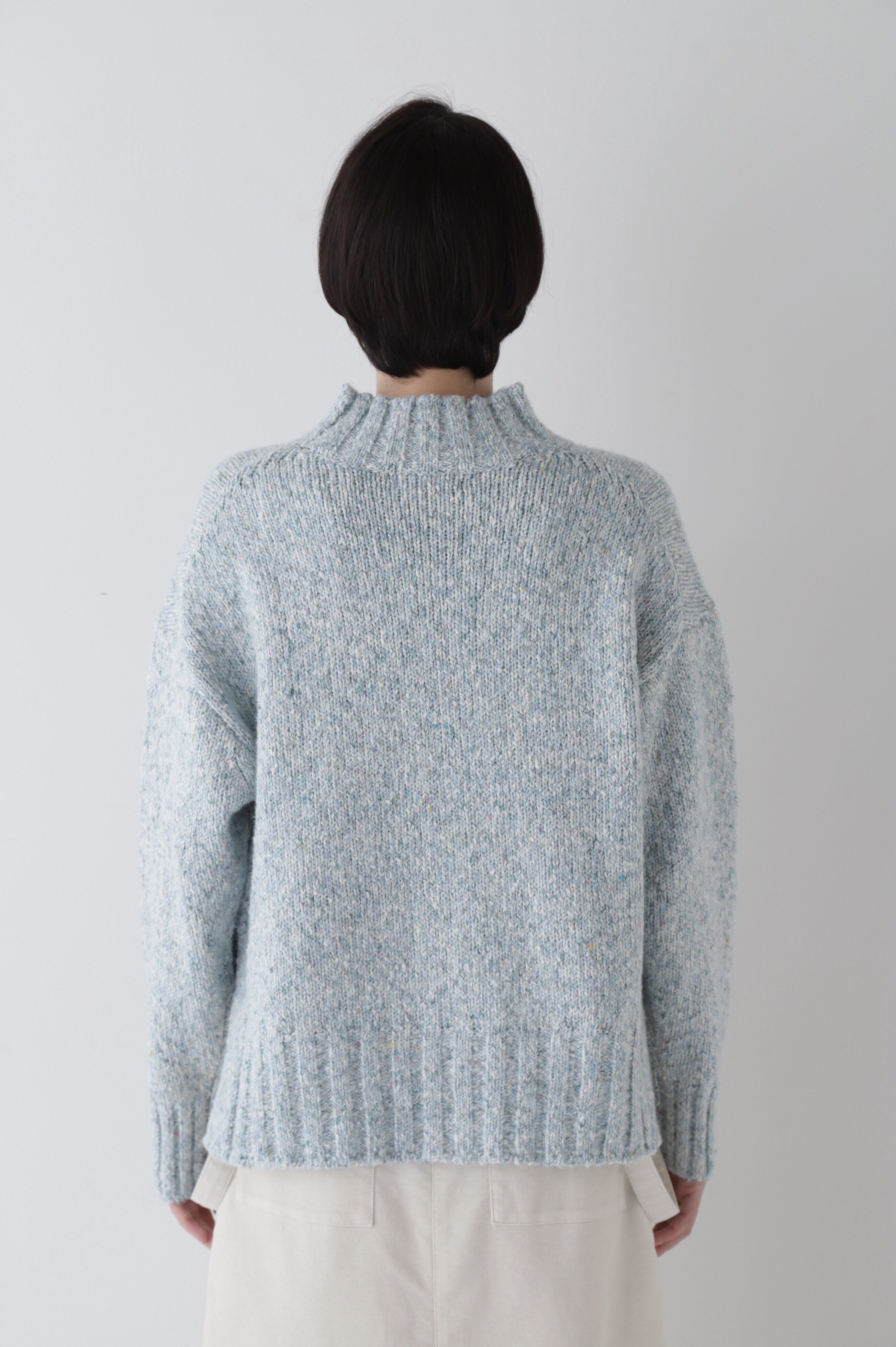  「◆【ウォッシャブル】ＭＩＸヤーンハイネックプルオーバー」|ニット・セーター|