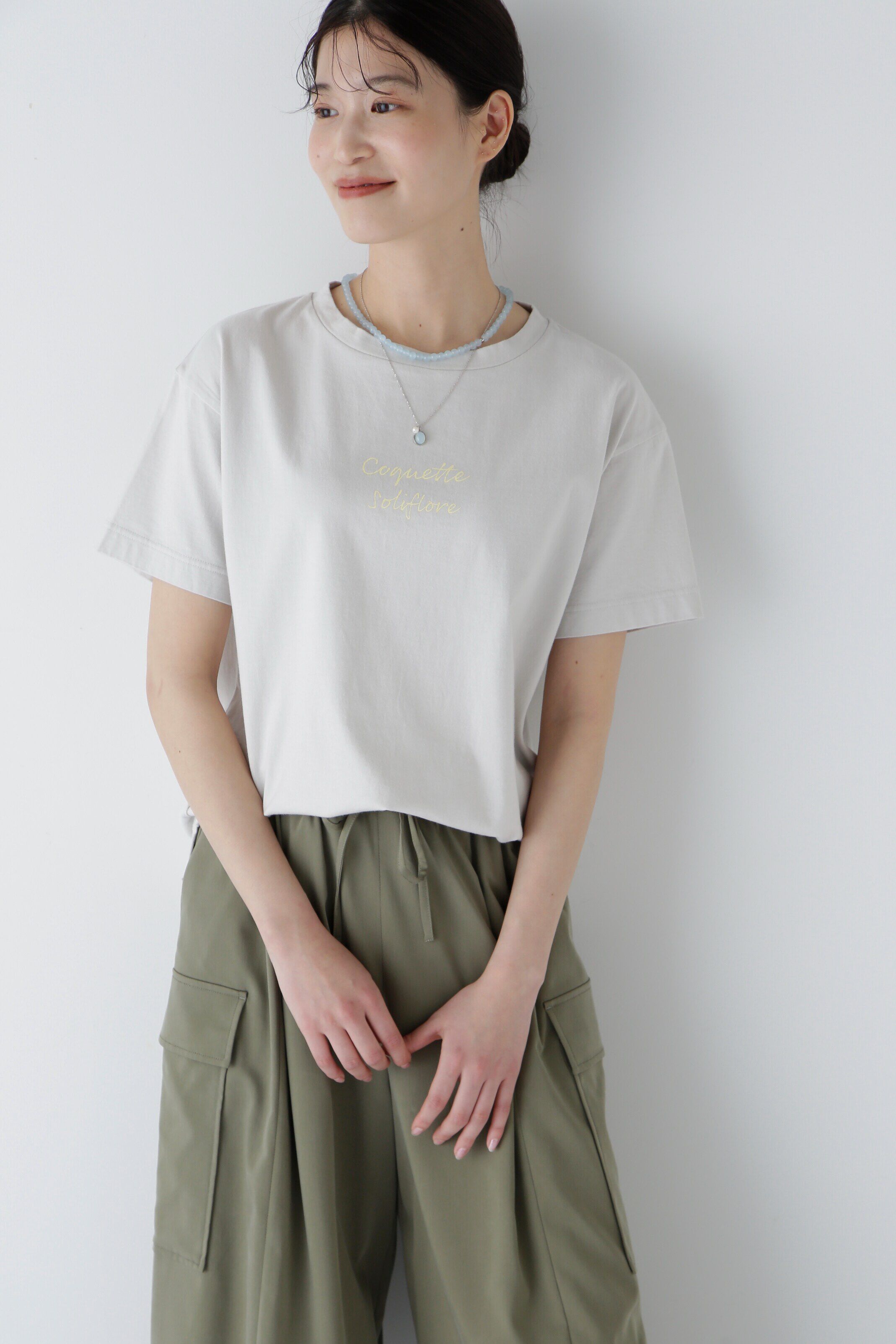  「◆ロゴＴシャツ」|Tシャツ・カットソー|ライトグレー