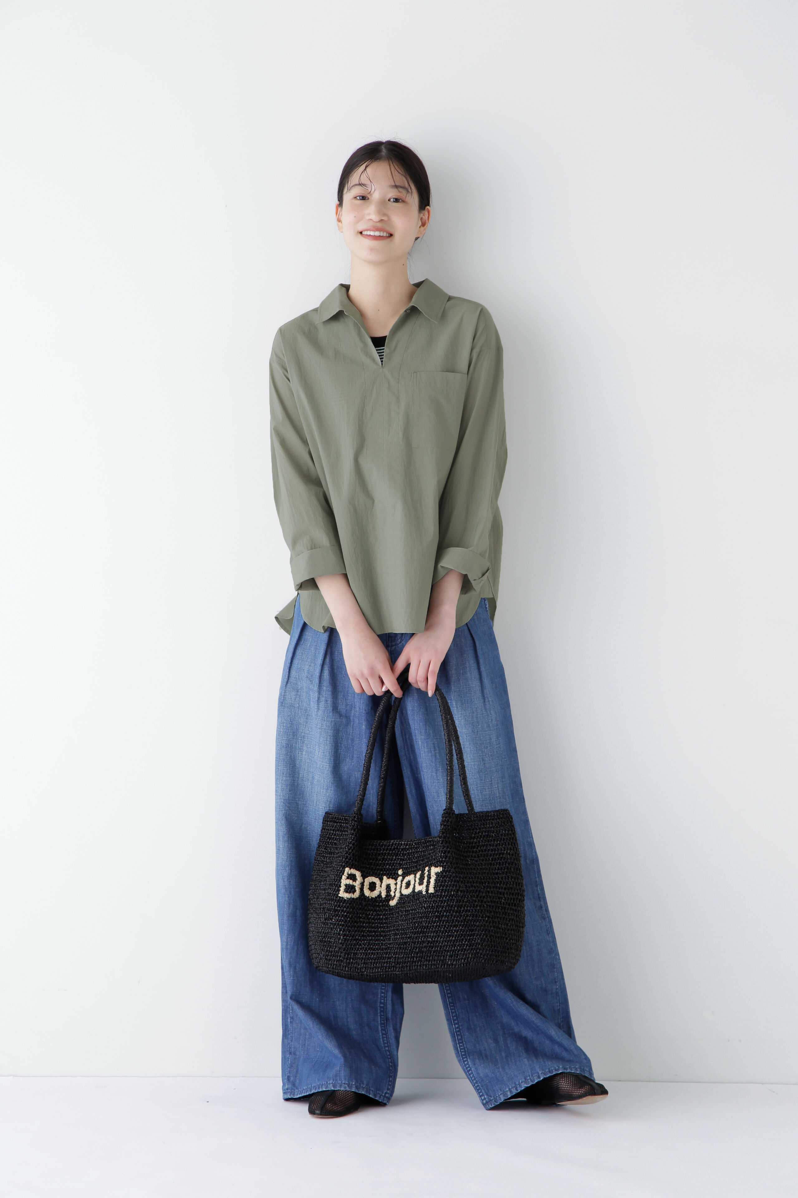  「◆エアリーコットンスキッパープルオーバー」|シャツ・ブラウス|