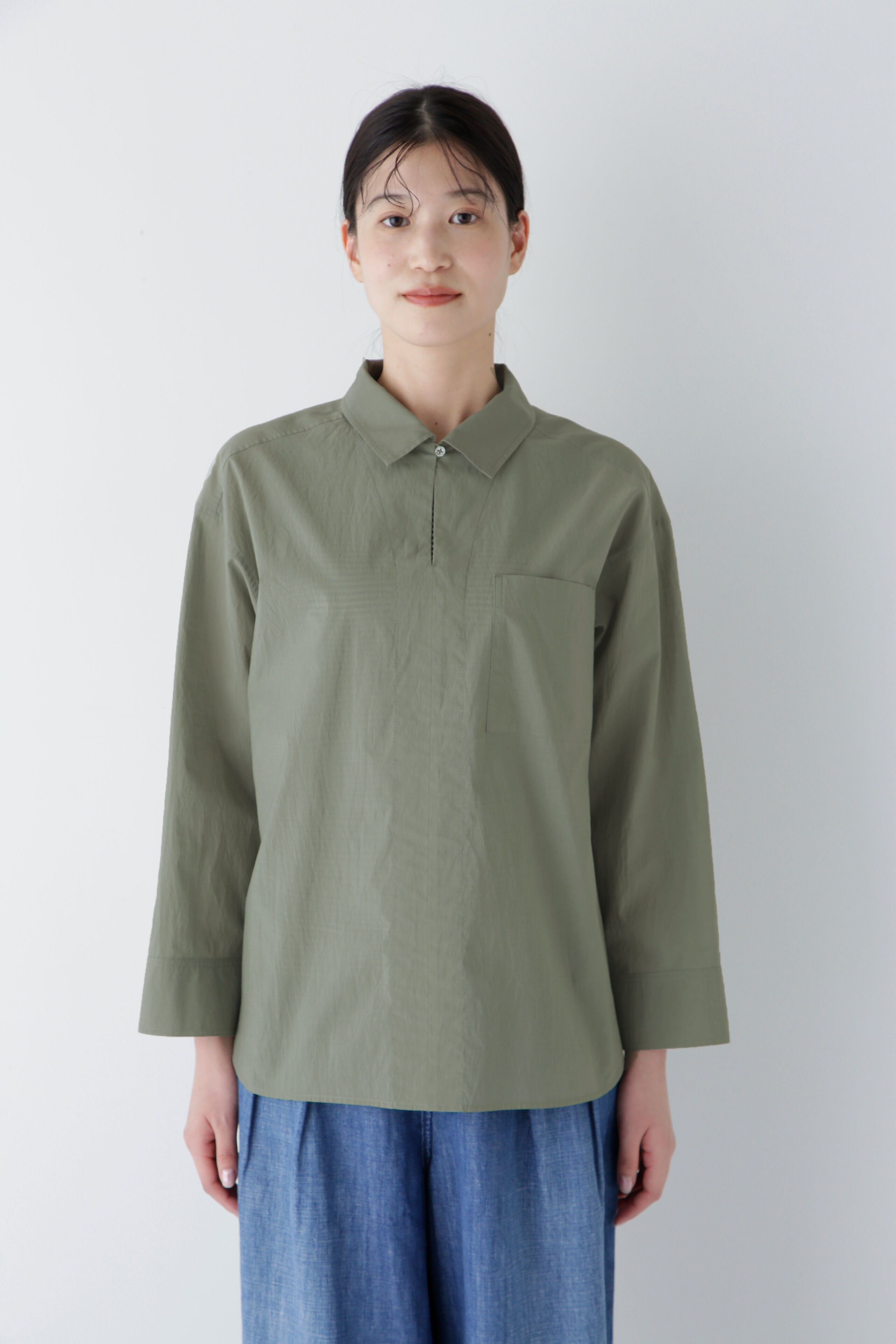  「◆エアリーコットンスキッパープルオーバー」|シャツ・ブラウス|