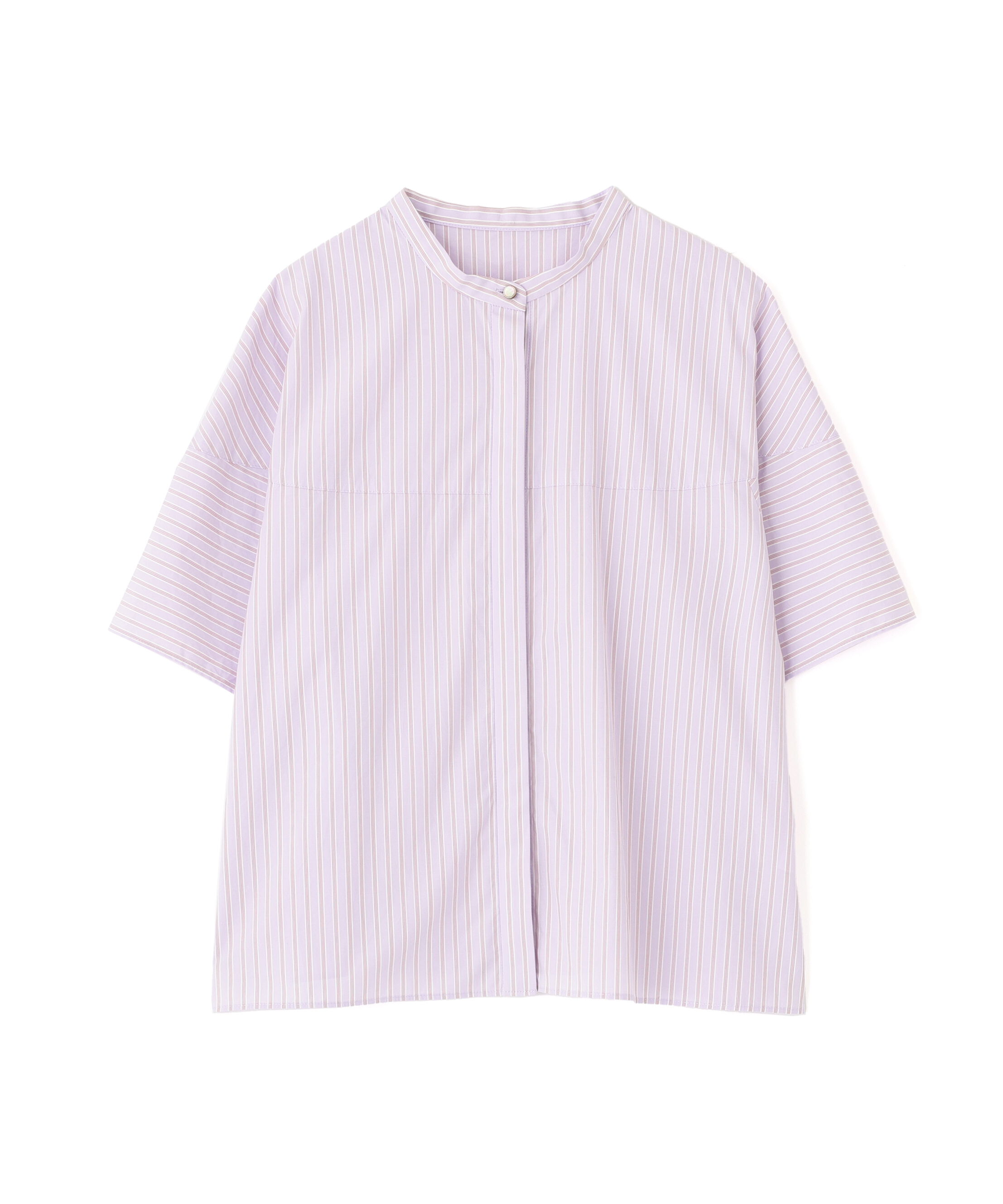  「◆ストライプローン６分袖ブラウス」|シャツ・ブラウス|