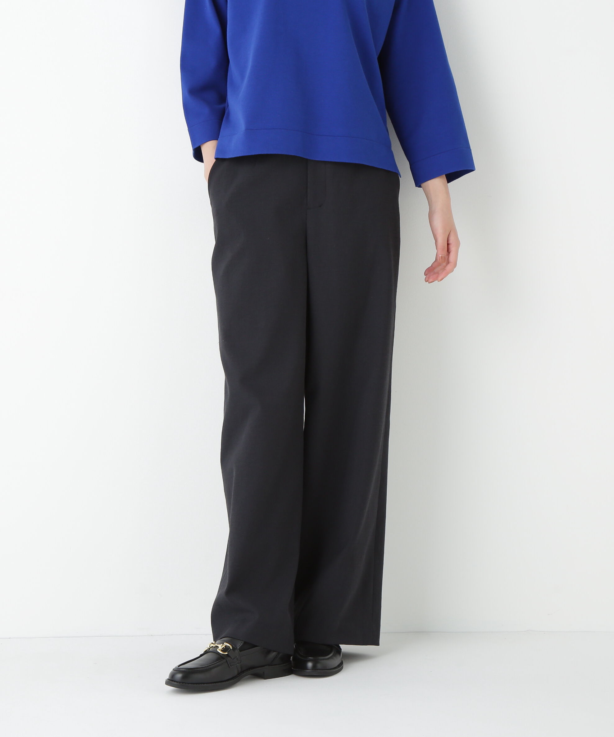  「◆シェルタリングドライオックスセミワイドパンツ」|その他|ブラック