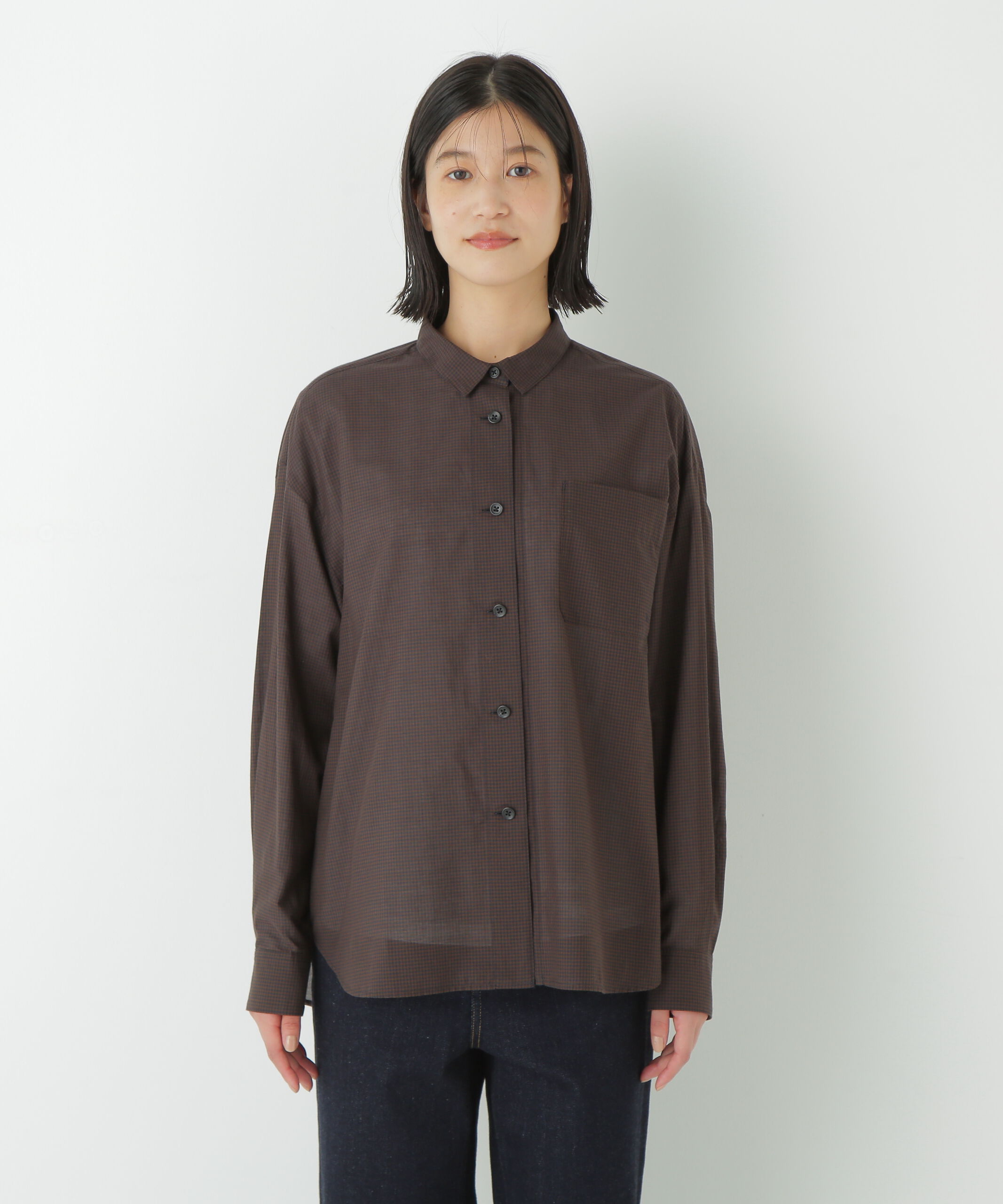  「◆ギンガムチェックオーバーシャツ」|シャツ・ブラウス|