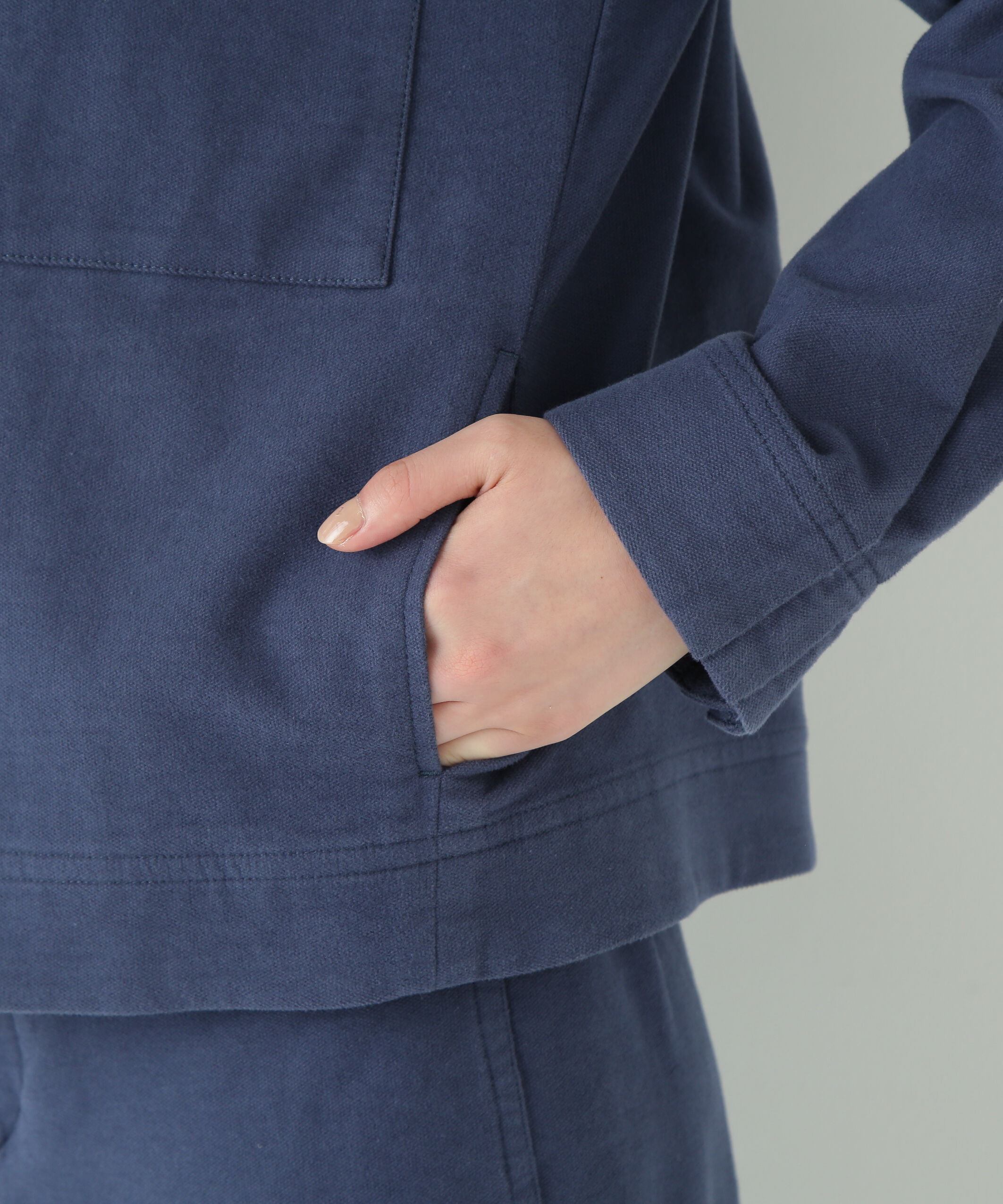  「◆ストレッチエアリードットコードノーカラーブルゾン」|ブルゾン・スタジャン|