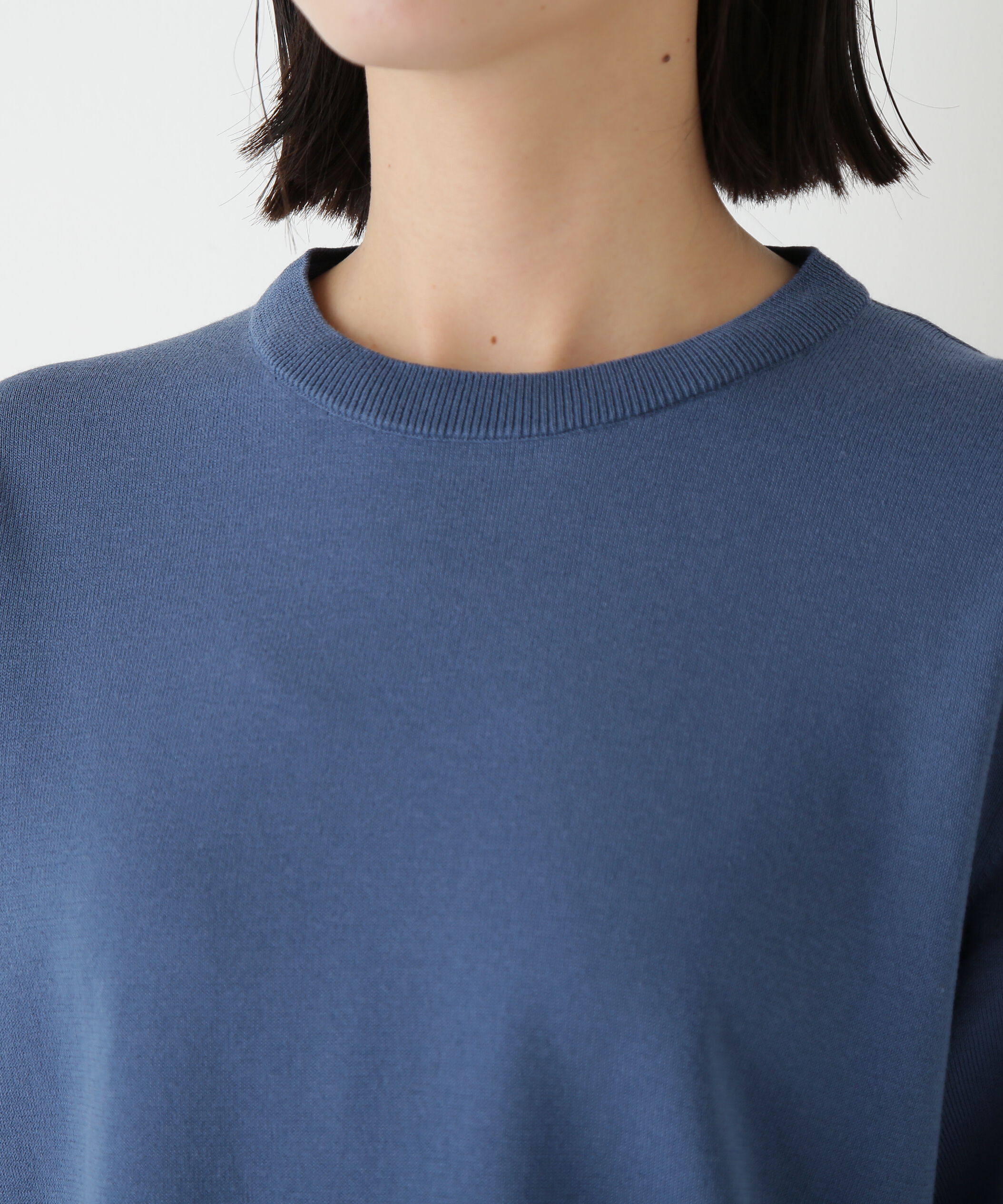  「◆綿ポリエステル取外し衿付プルオーバー」|ニット・セーター|