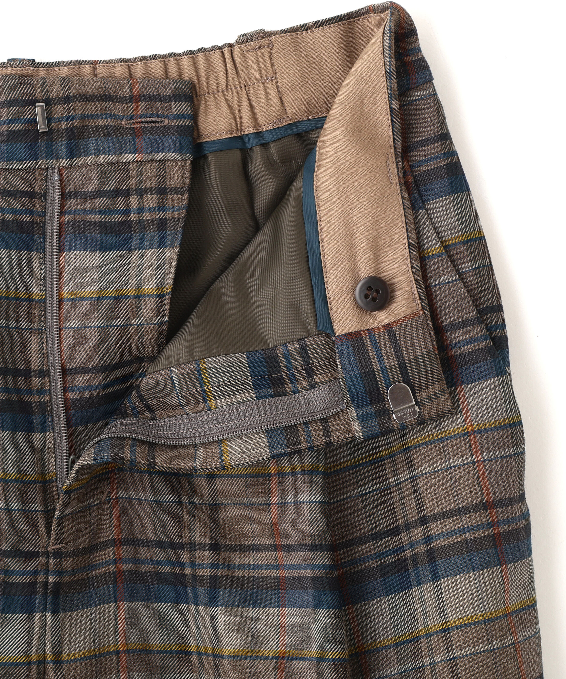  「◆先染めチェックタックセミワイドパンツ」|その他|