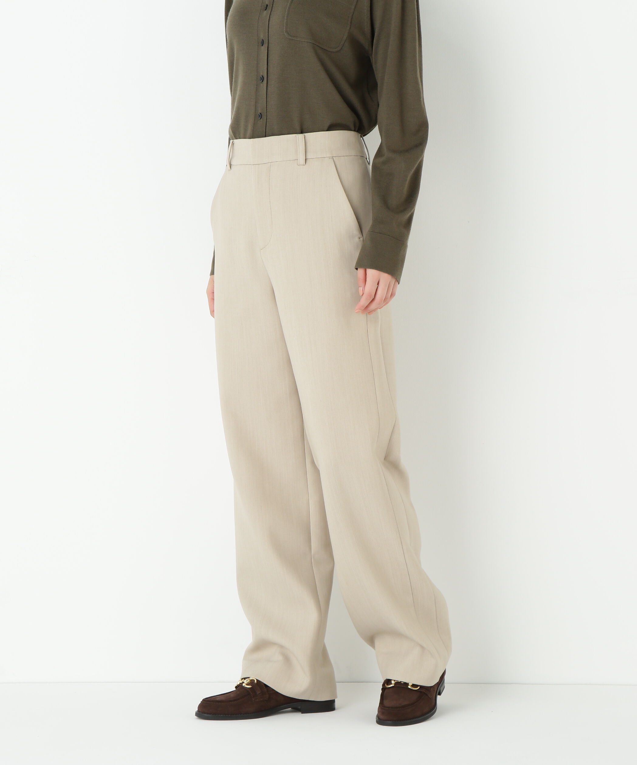  「◆ダブルクロスストレートパンツ」|その他|ライトベージ