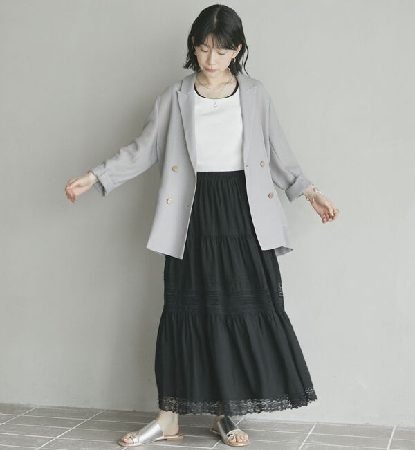 Doux archives「レースティアードスカート」|スカート|