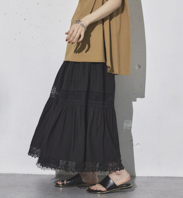 Doux archives「レースティアードスカート」|スカート|