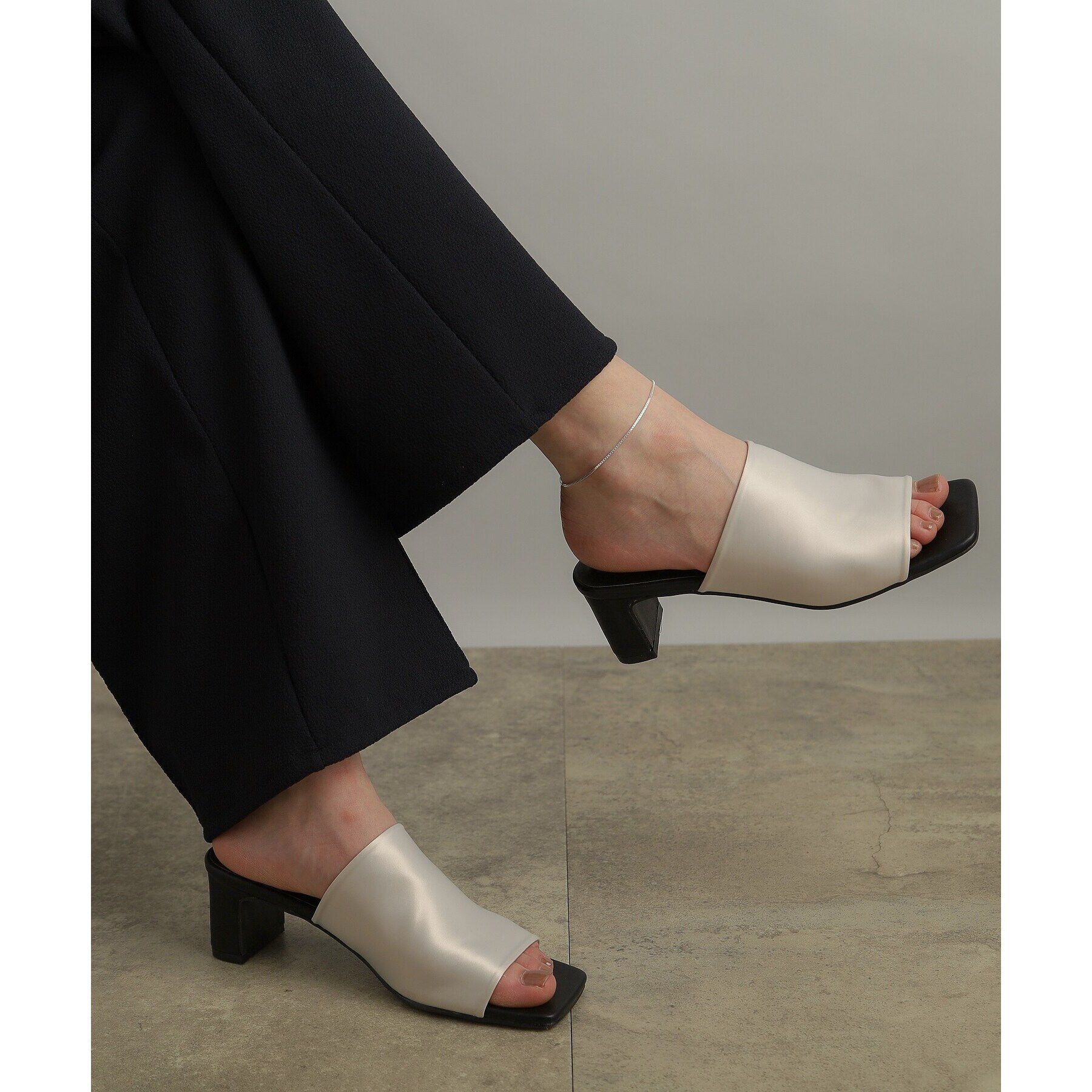 COCOSHNIK ONKITSCH「シルバー デザインチェーン ベネチアンアンクレット」|アンクレット|