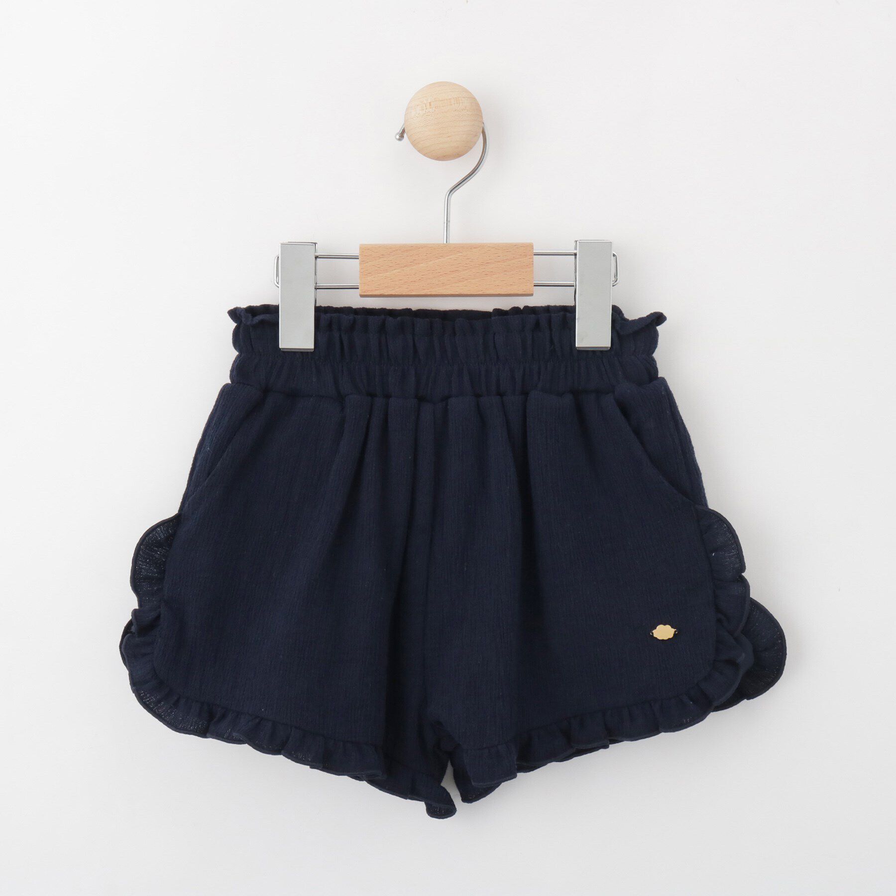 SHOO･LA･RUE「【110-140cm/セットアップ可】楊柳フリルショートパンツ」|キュロット|