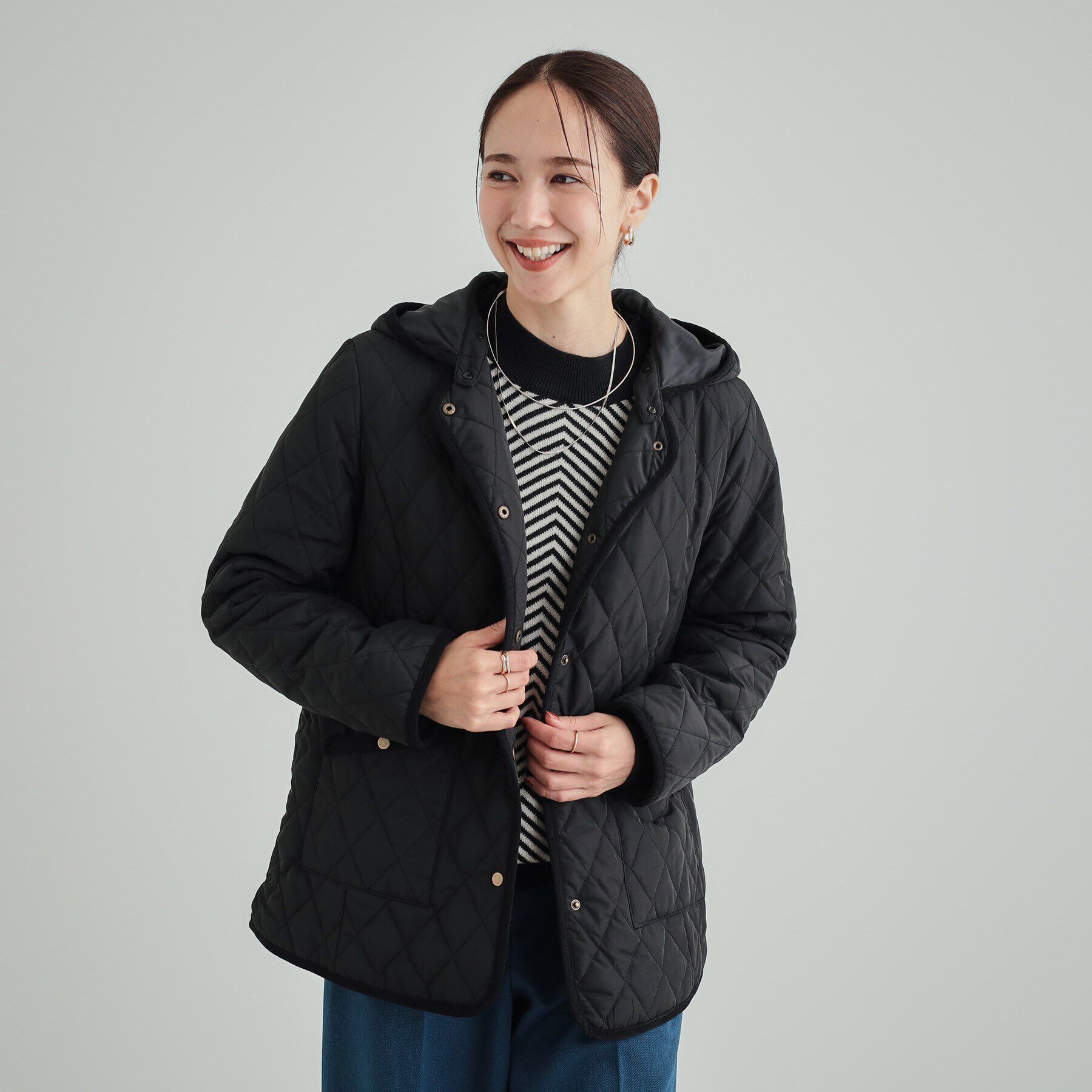 SHOO･LA･RUE「【高レビュー/フード取り外し可】大人カジュアルなキルトジャケット」|その他|