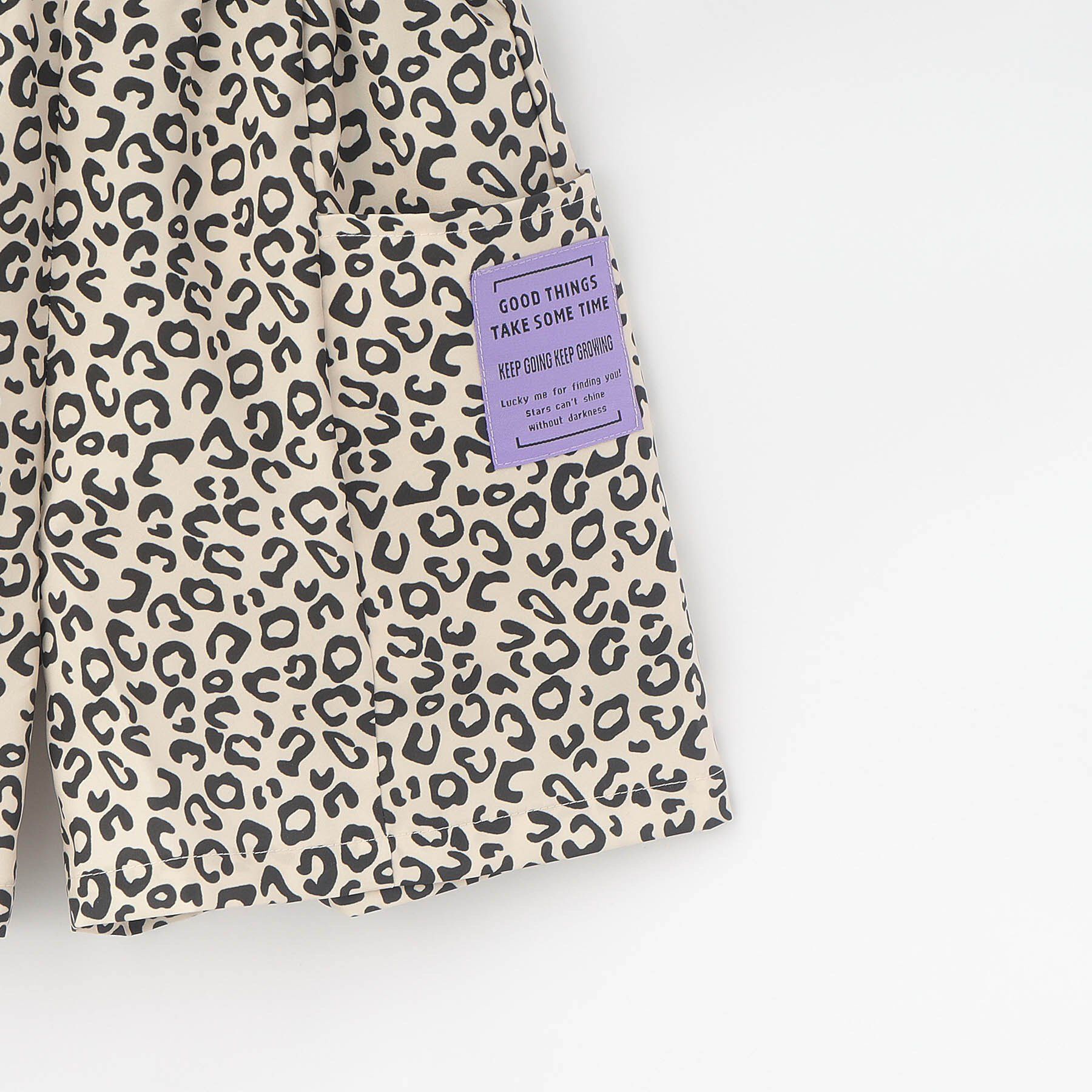 SHOO･LA･RUE「【100-150cm/撥水】サイドポケット総柄ハーフパンツ」|その他|