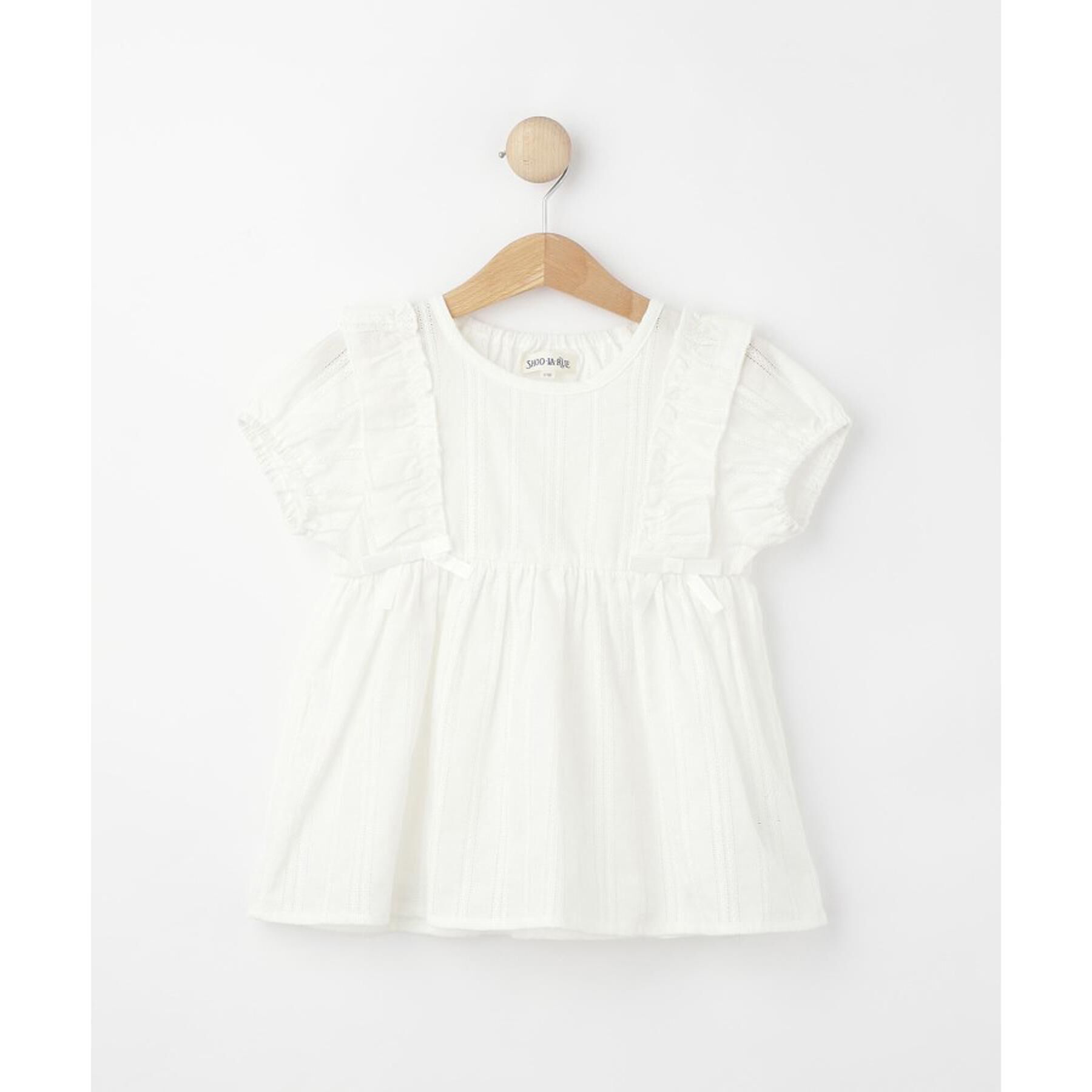 SHOO･LA･RUE「【100-120cm】コットンフリルブラウス」|シャツ・ブラウス|