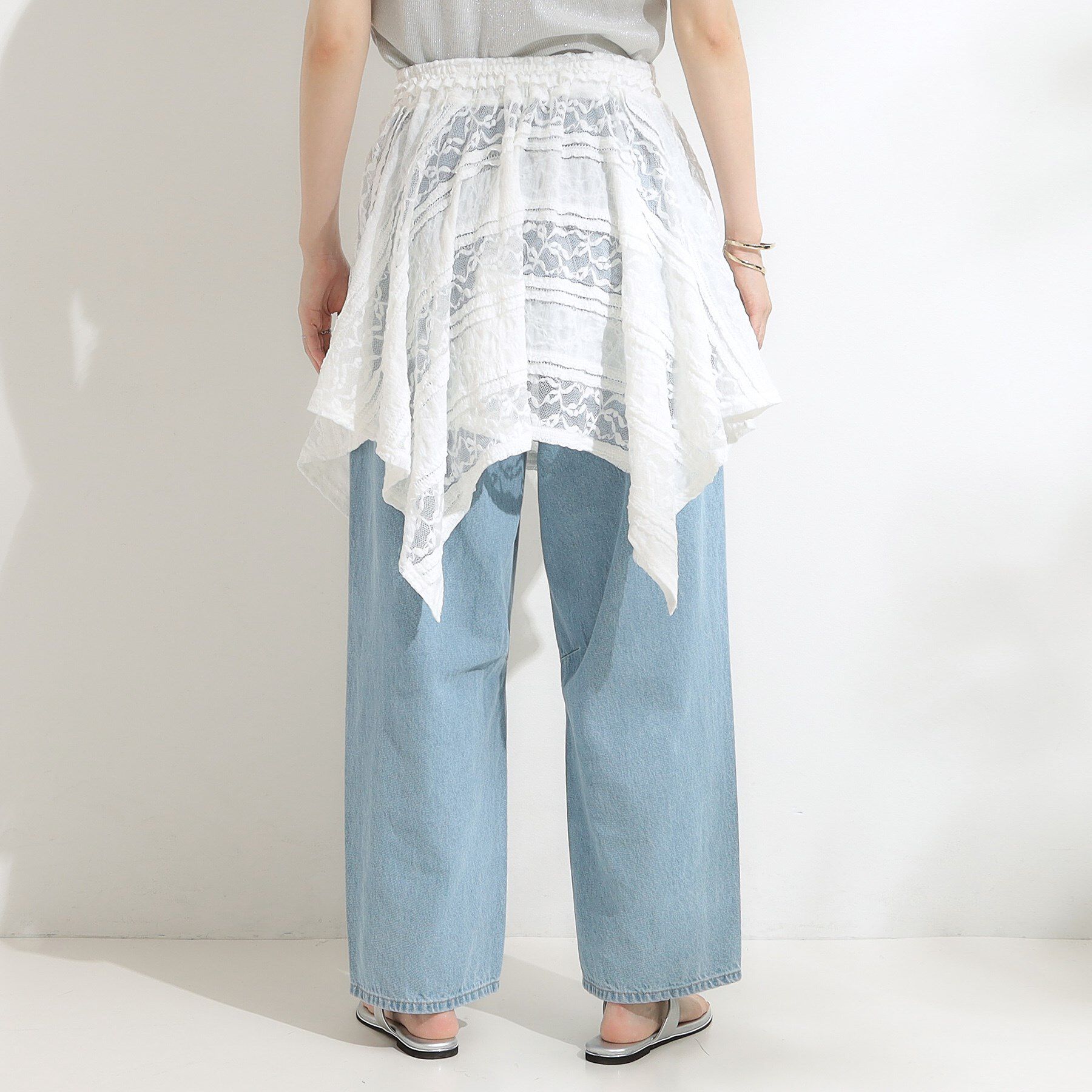 SHOO･LA･RUE「【2WAY】スカートにもなる イレヘム レースビスチェ」|キャミソール|