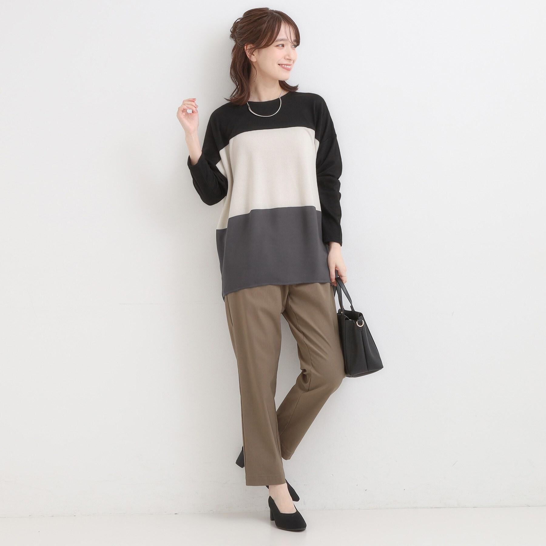 SHOO･LA･RUE「【洗える/S-LL/美脚シルエット】ハイパーストレッチ テーパードパンツ【CIRCRIC】」|その他|