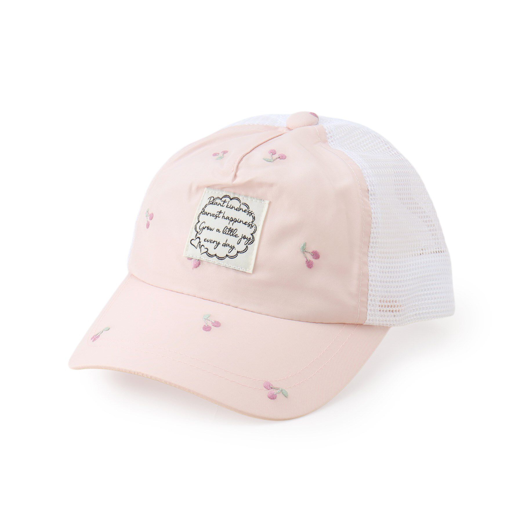 SHOO･LA･RUE「総柄刺繍メッシュキャップ」|キャップ・キャスケット|ライトピンク(170