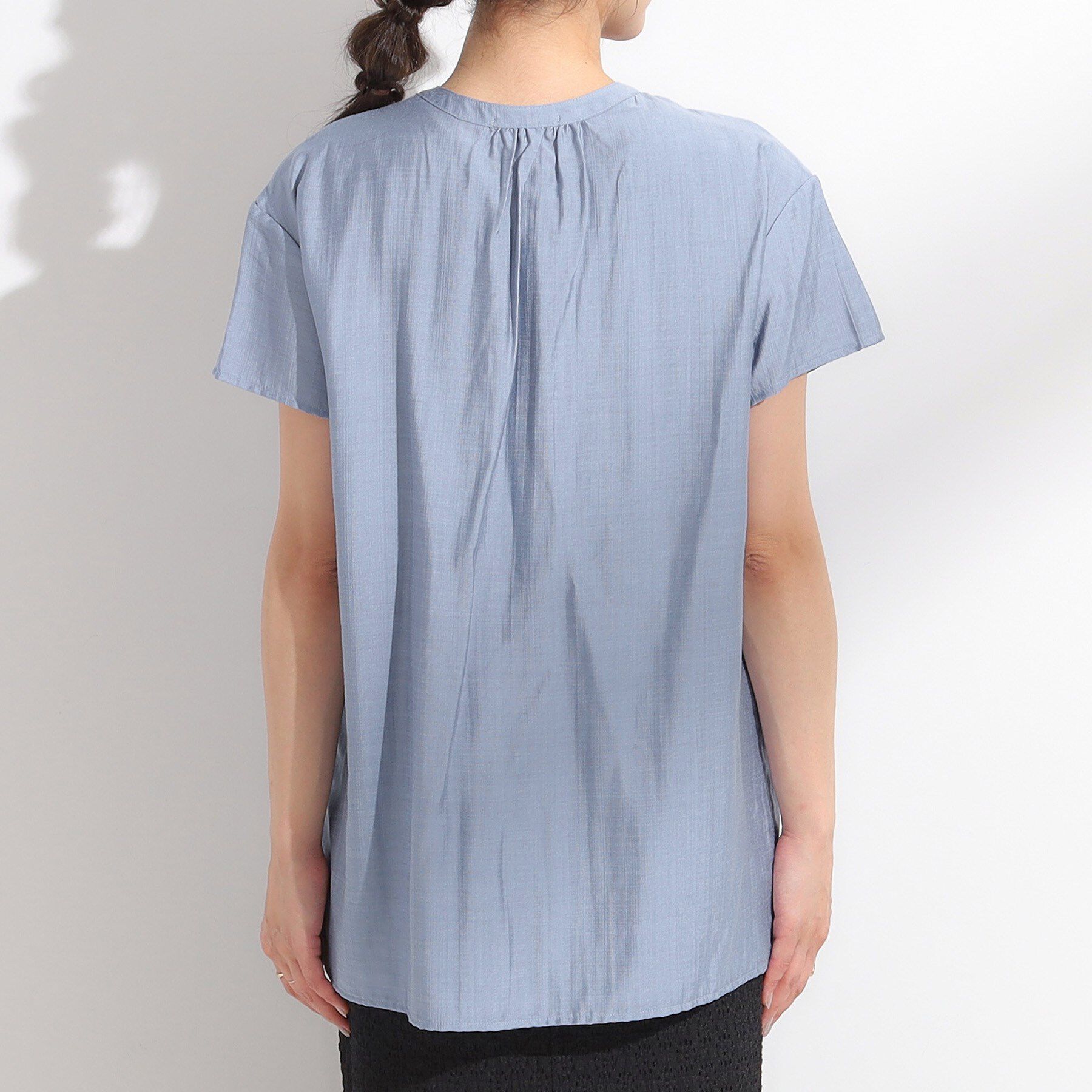 SHOO･LA･RUE「【S-LL/ひんやり】インせず決まる タックプリーツシャツ」|シャツ・ブラウス|