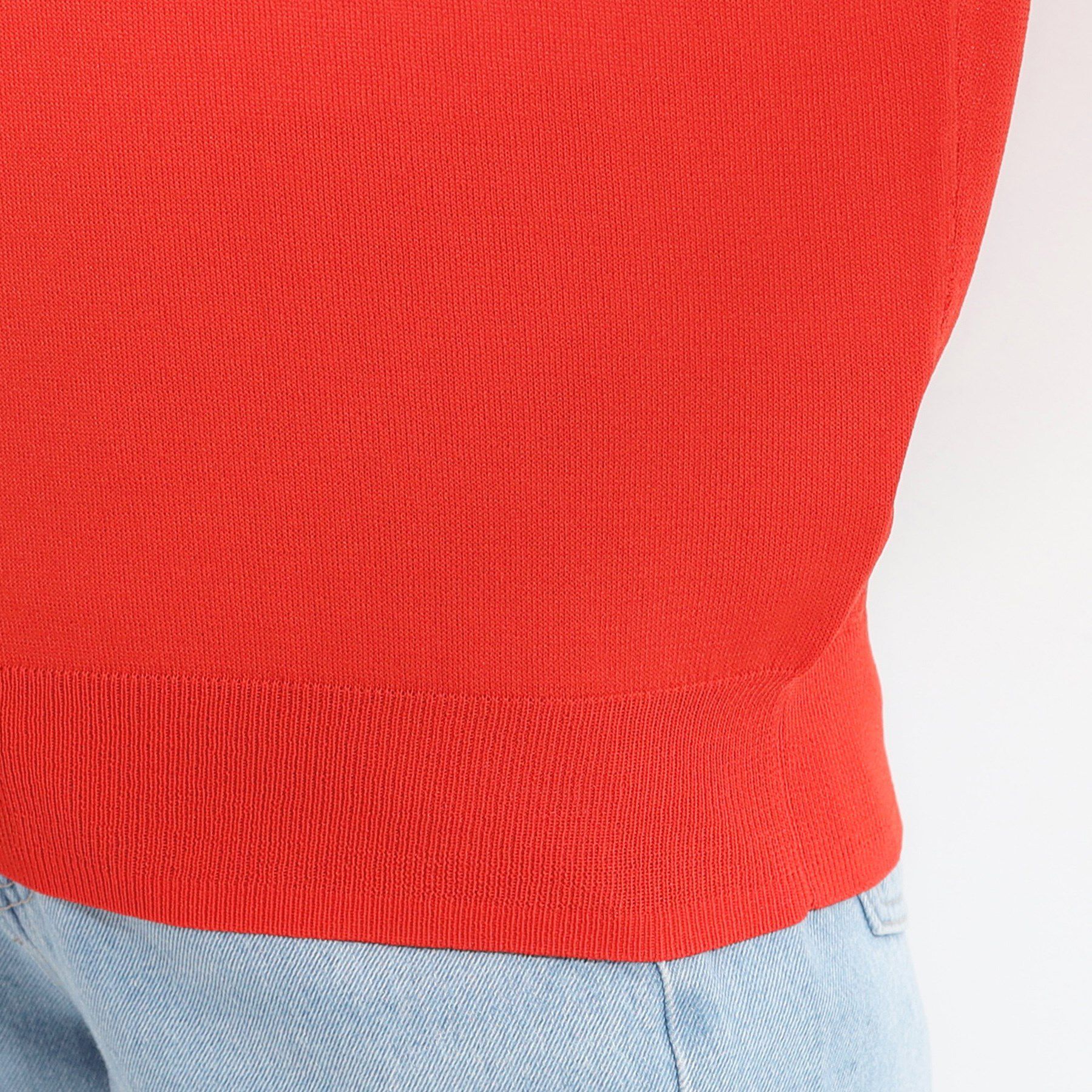 SHOO･LA･RUE「【ひんやり/S-LL】さらさらな肌触りが心地よい フレンチスリーブニット」|ニット・セーター|