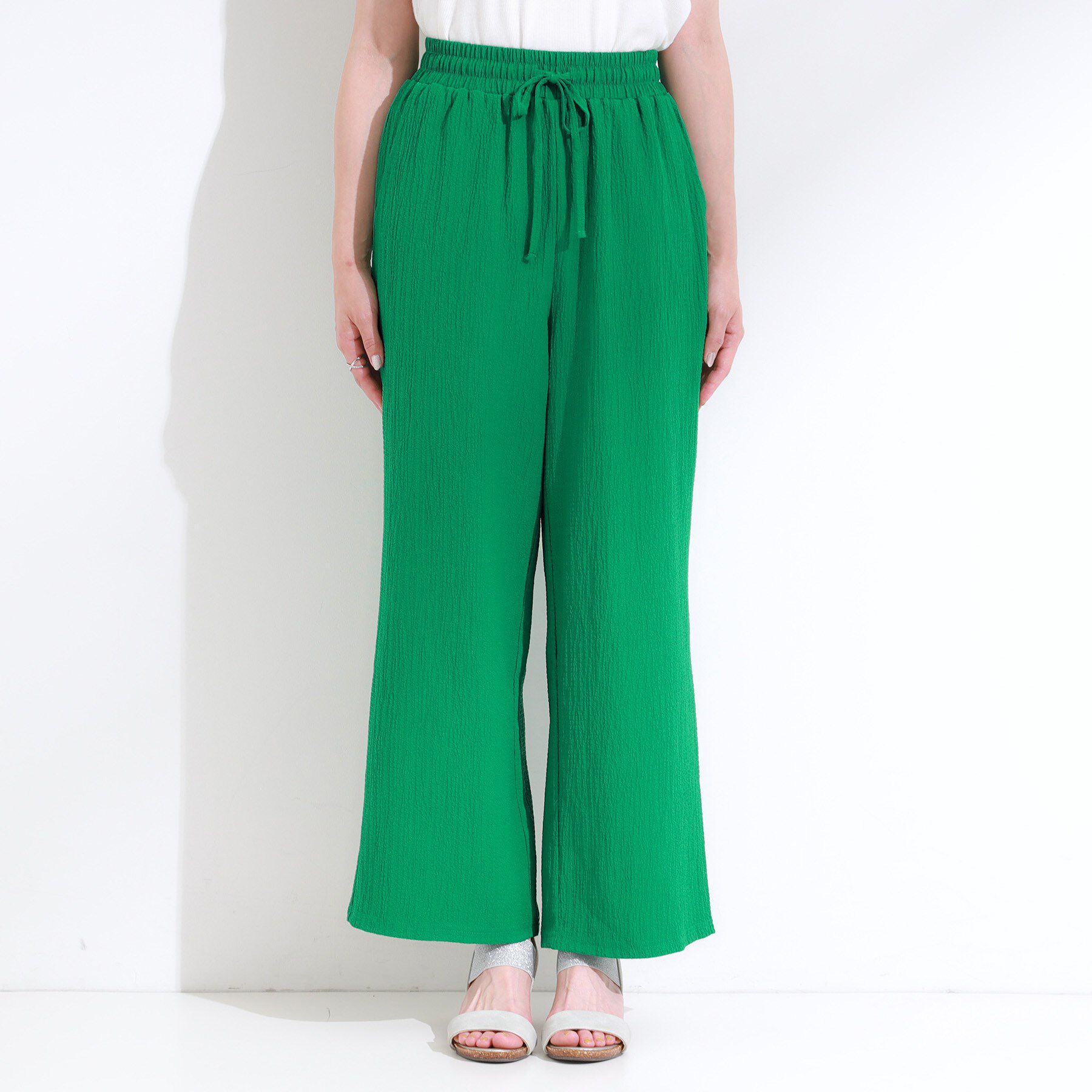 SHOO･LA･RUE「【S-LL/セットアップ可】リラックスカジュアルに ぽこぽこイージーパンツ」|その他|